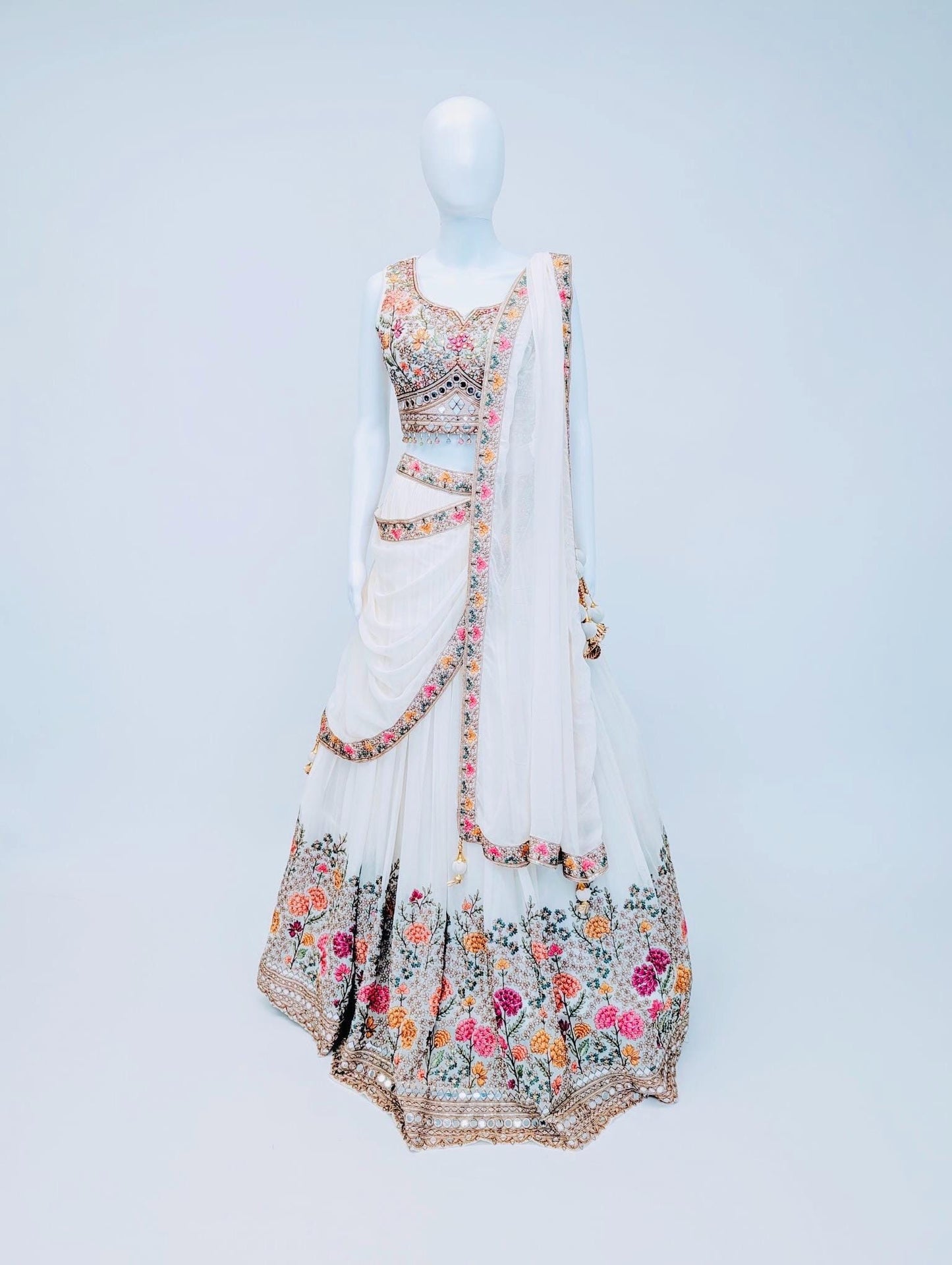 OFF-White Color Lehnga