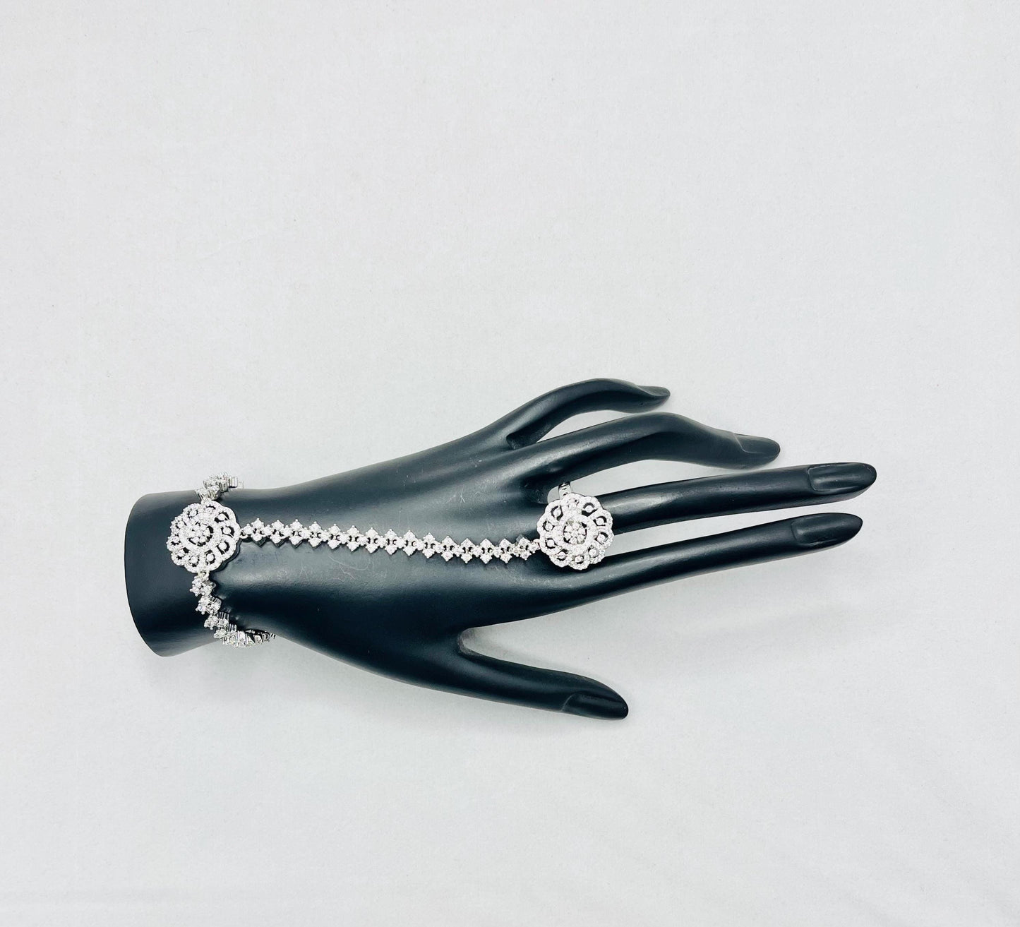Bracelet with finger ring
