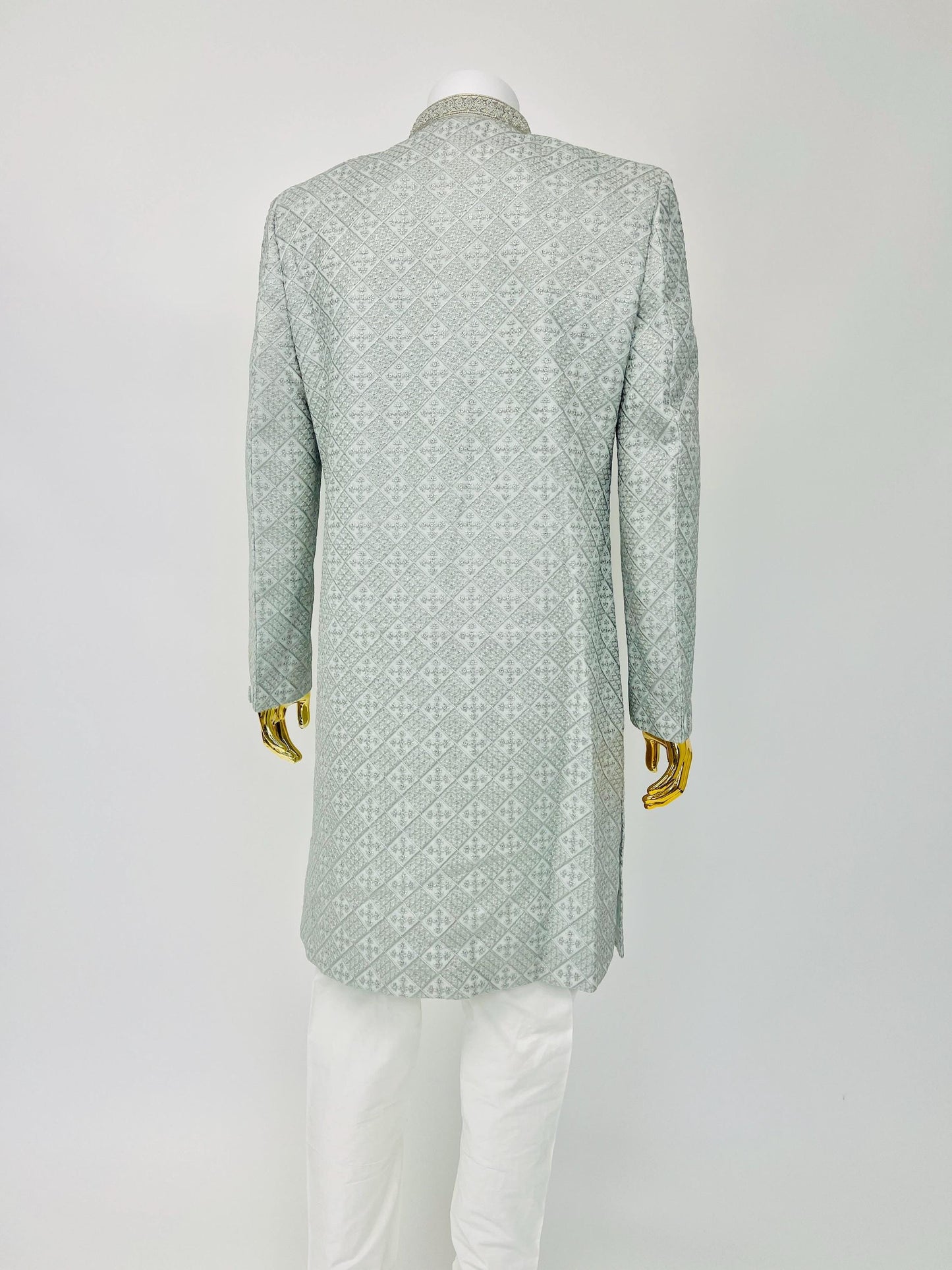 Embroidered Sherwani with Pearl Set