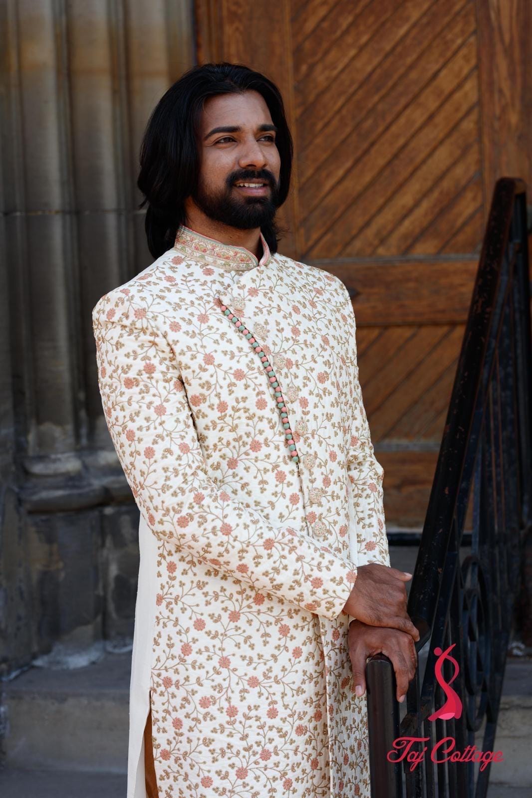 Cream Color Sherwani