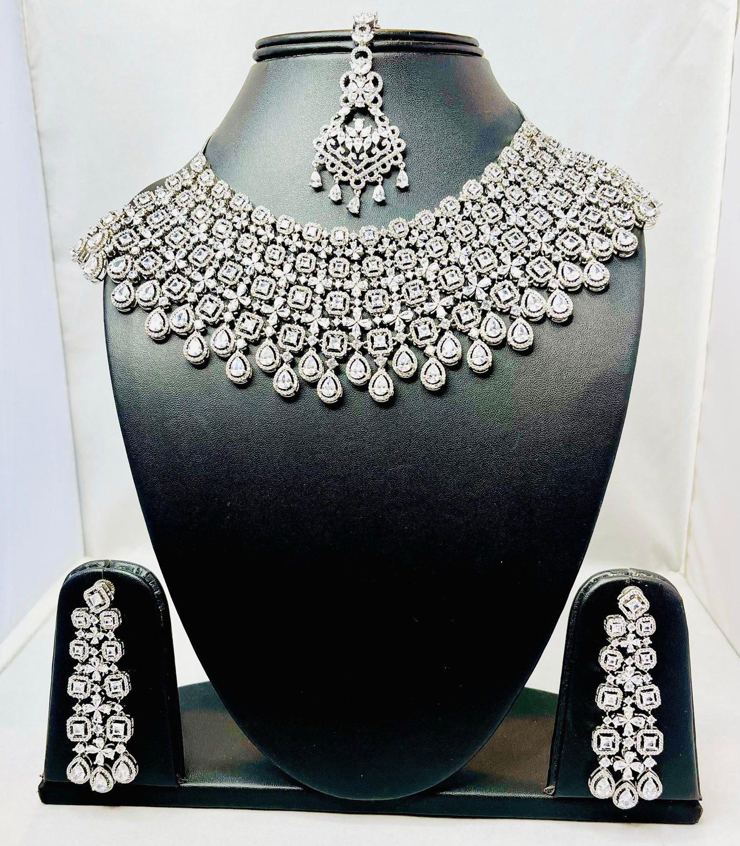 American Diamond Bridal Necklace Set