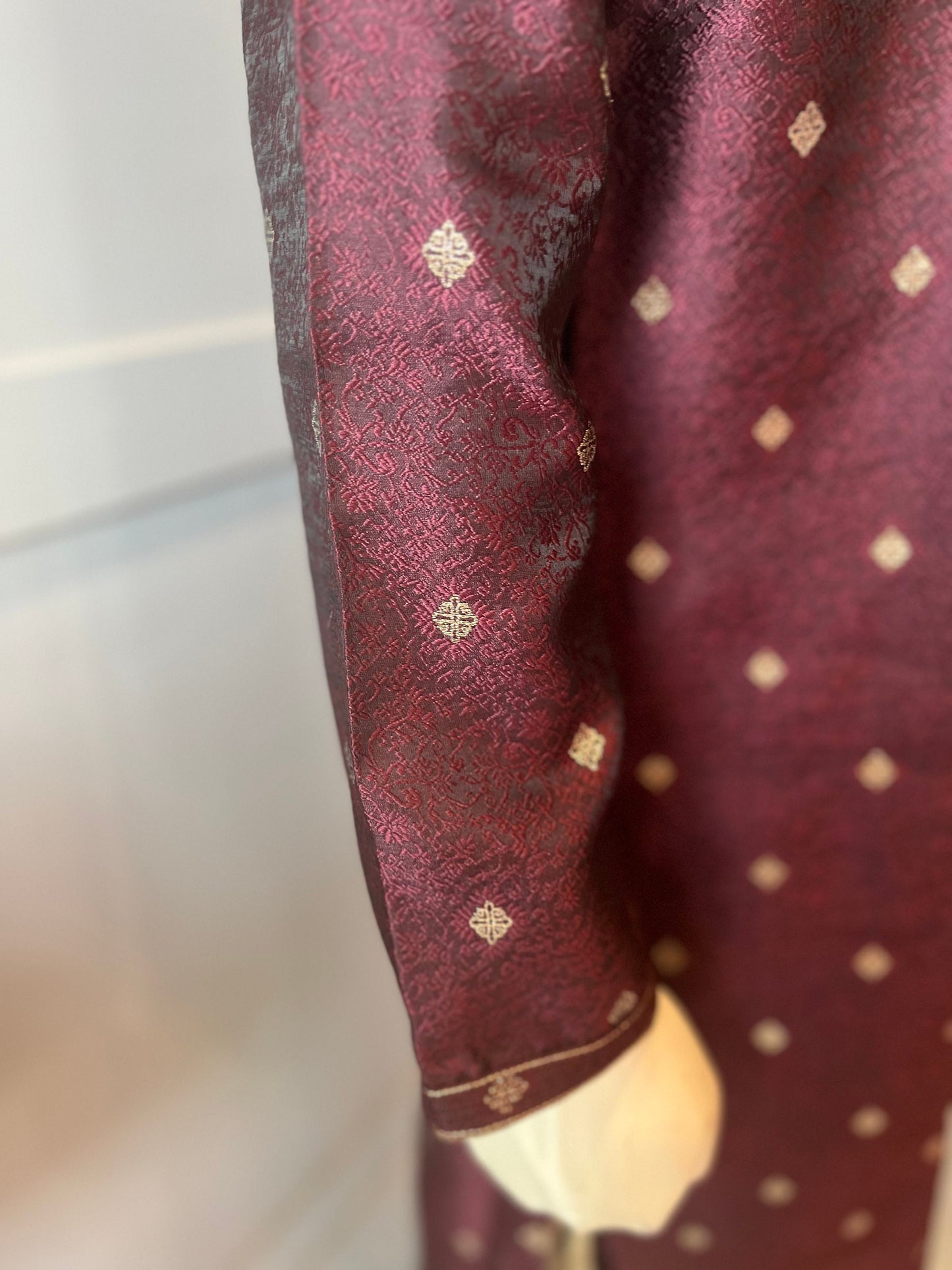 Wine Color Kurta