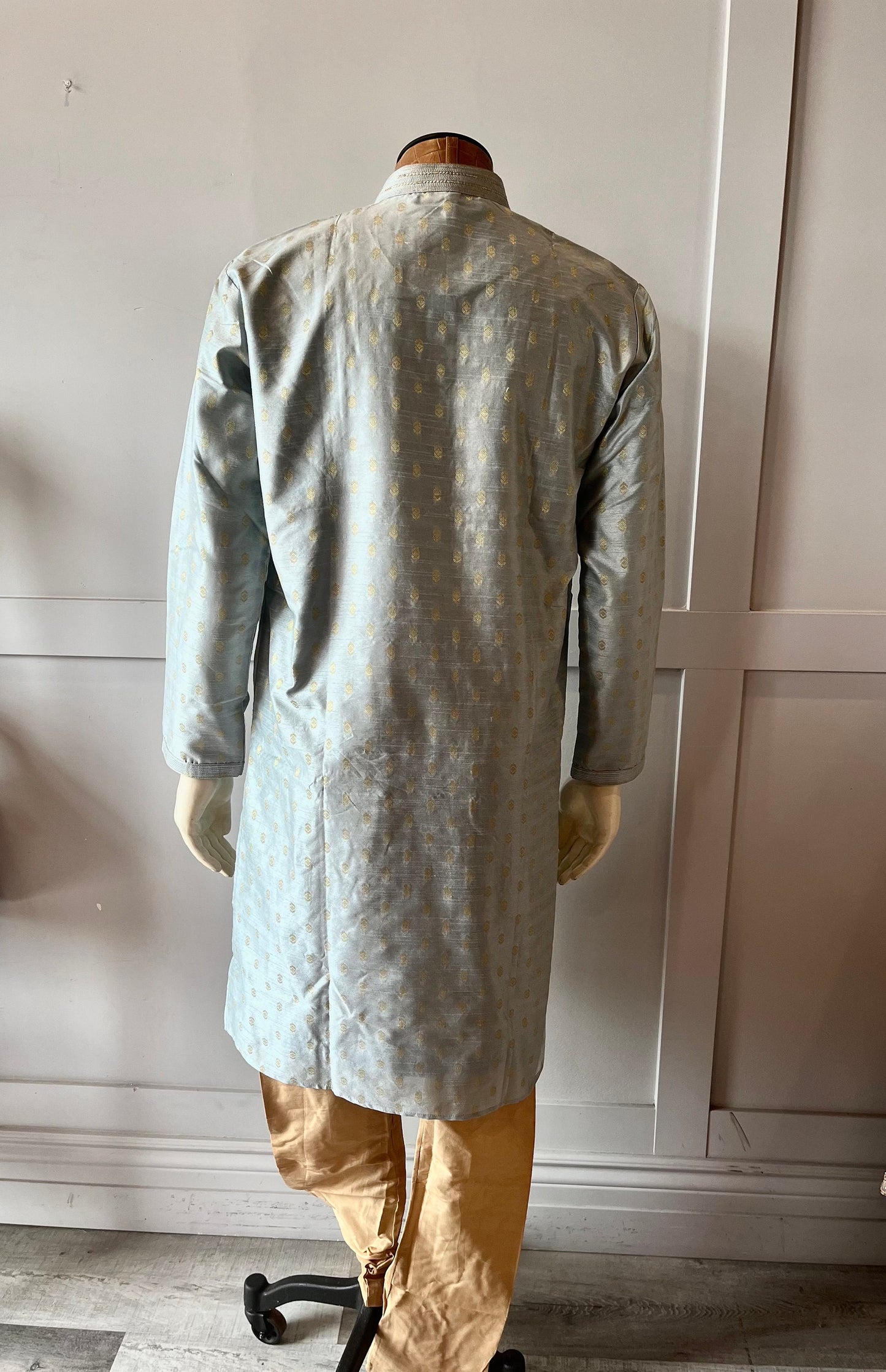 Pastal Blueish Grey Color Kurta