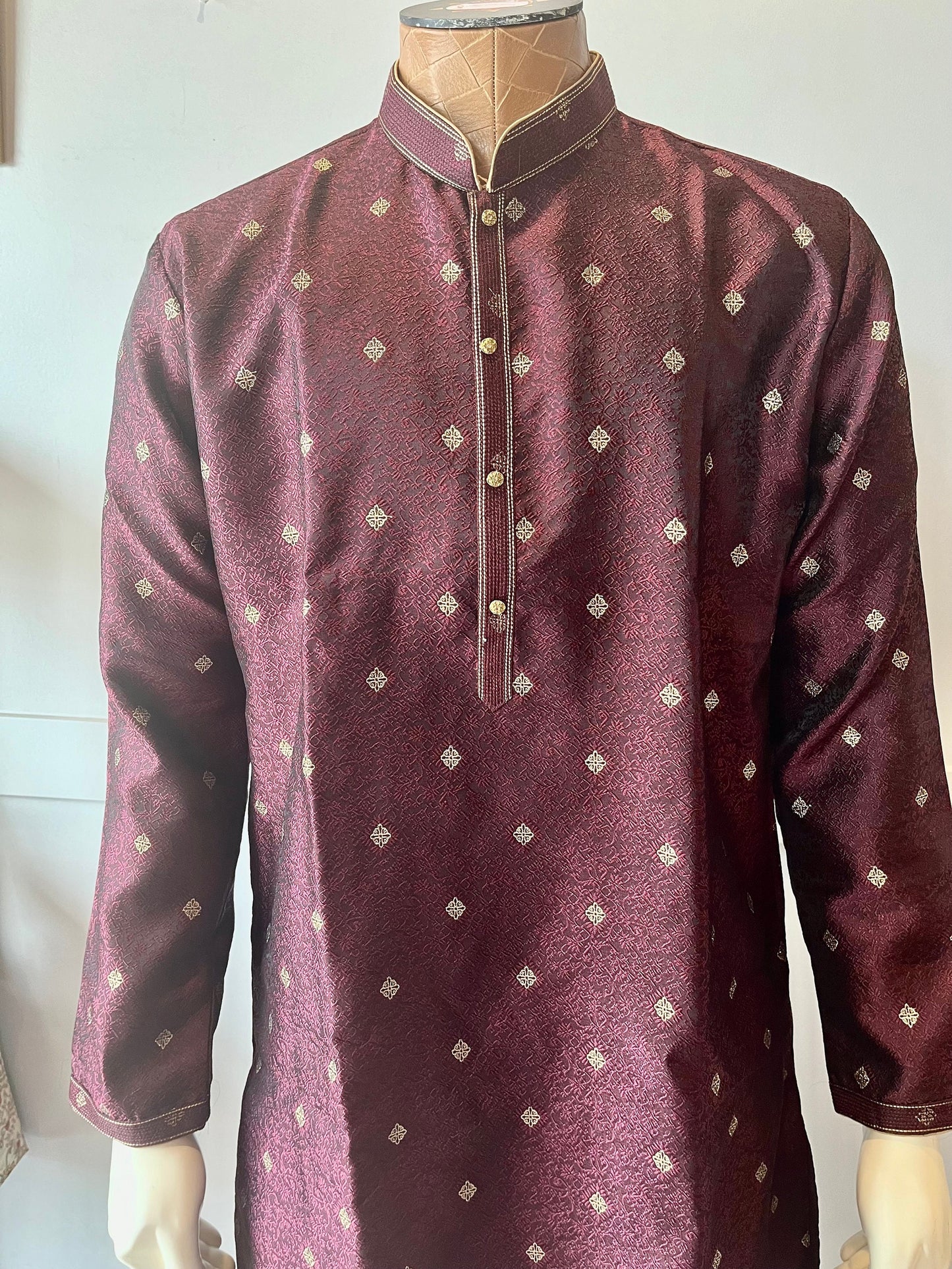 Wine Color Kurta
