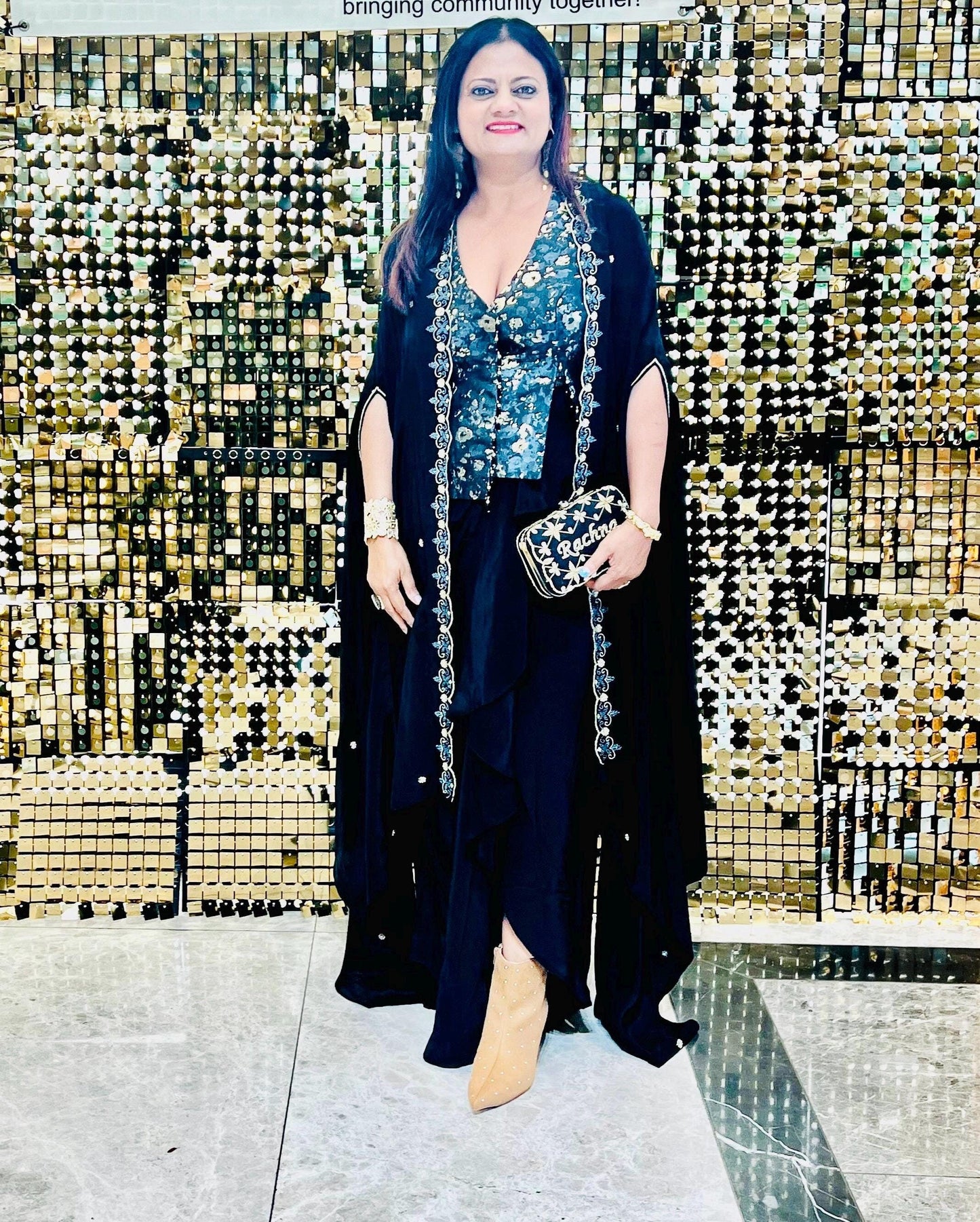 Black Dhoti Readymade Dress