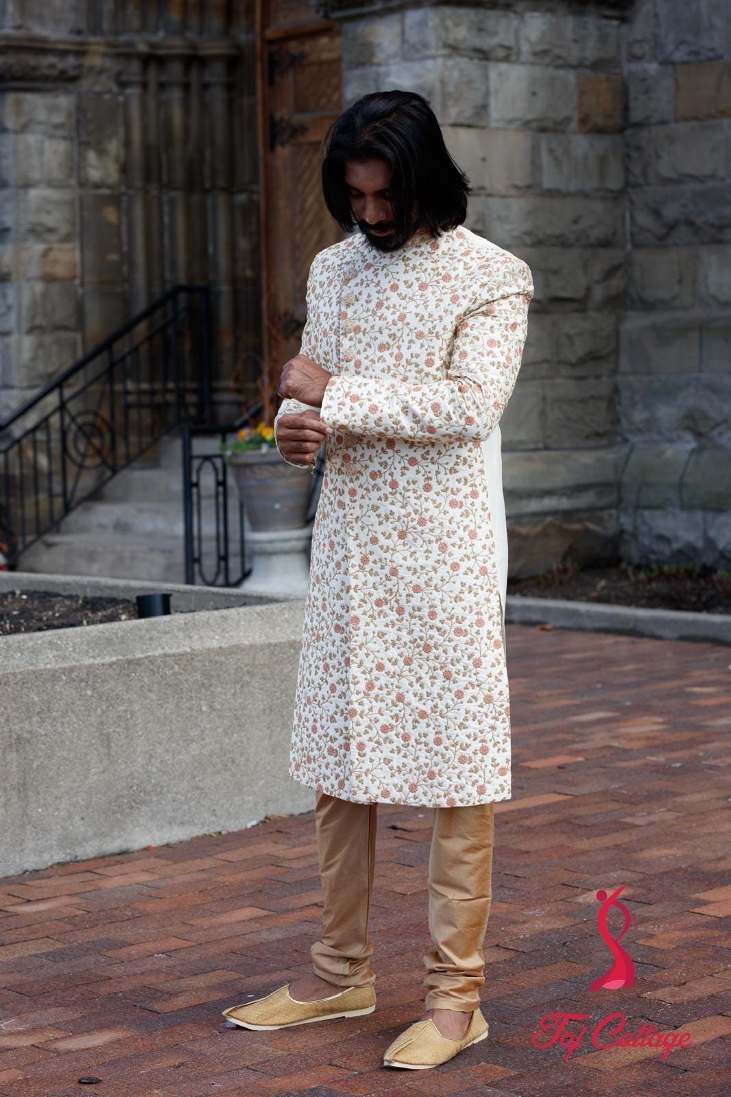 Cream Color Sherwani