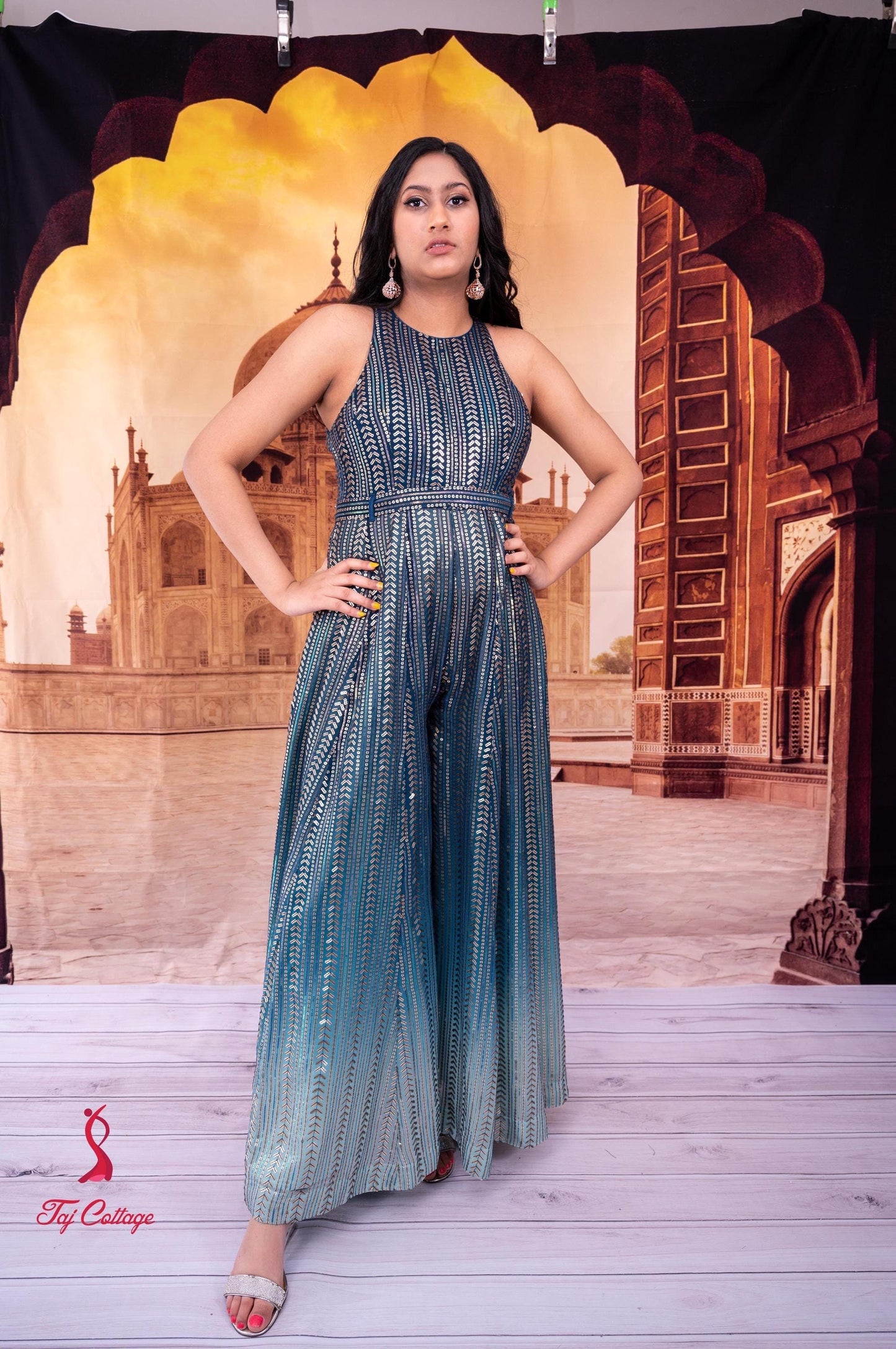 Teal Jumpsuit