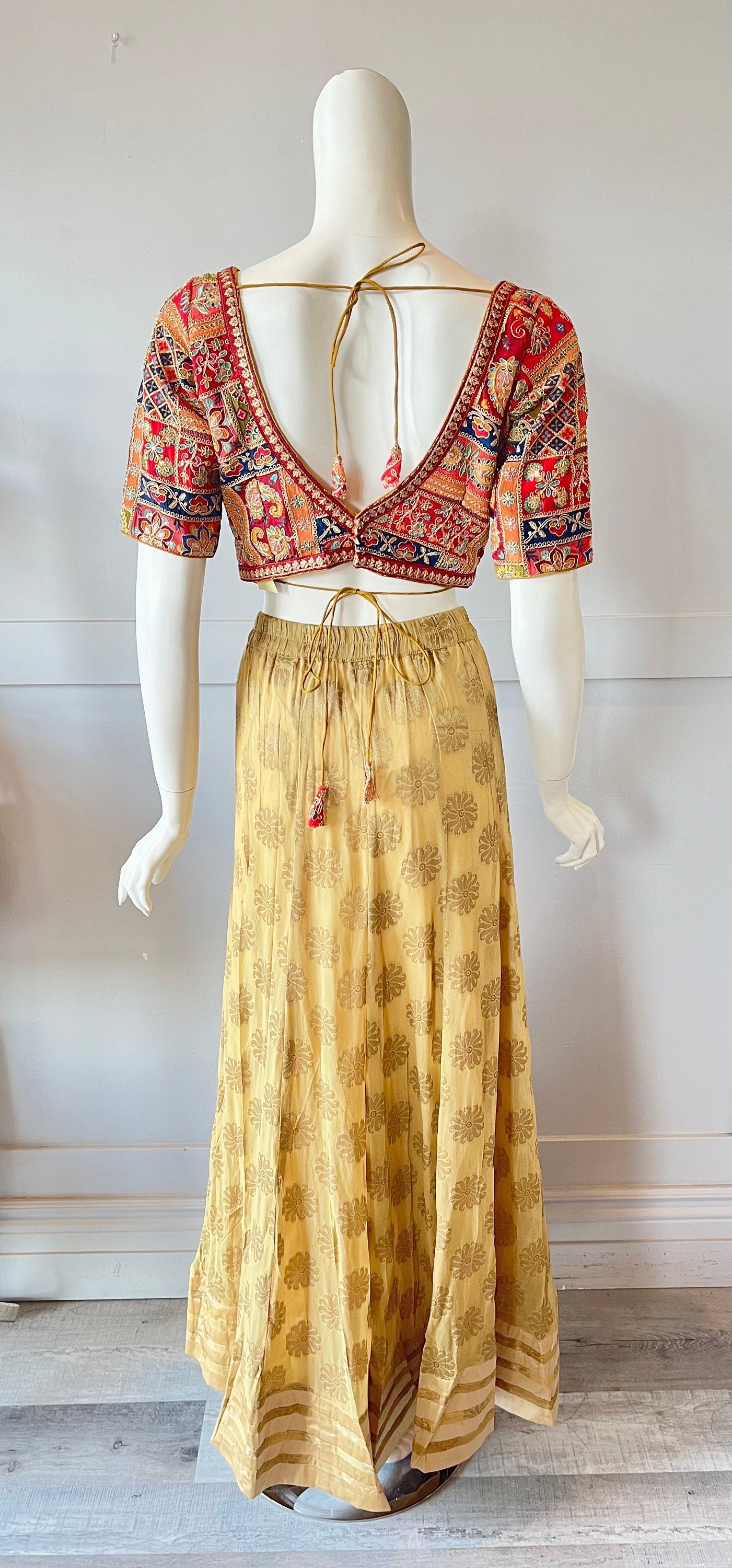 Gold & Red Lehnga