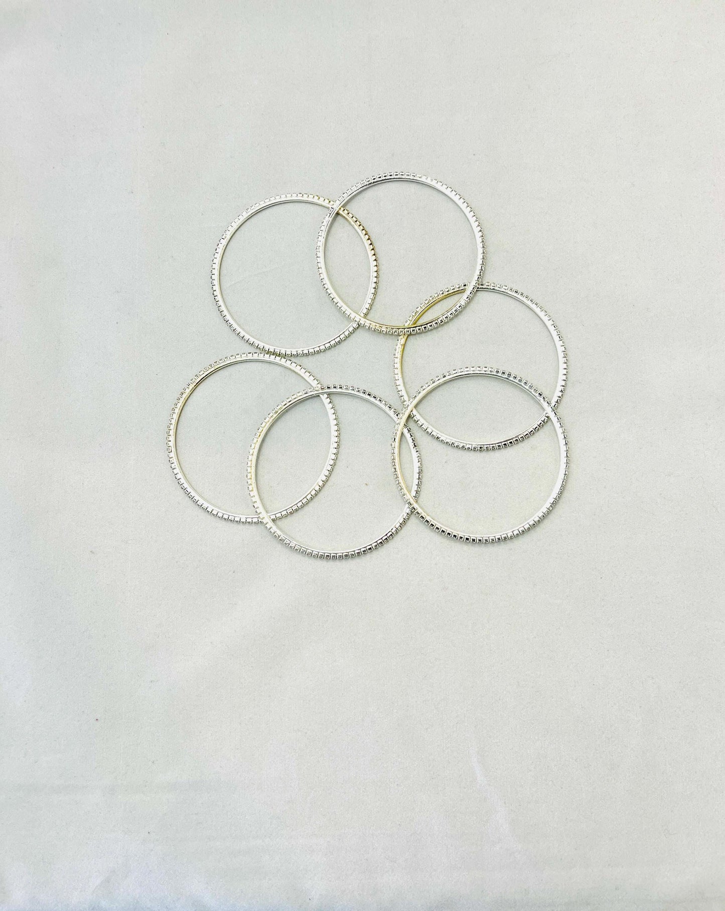 Silver-Colored Bangles