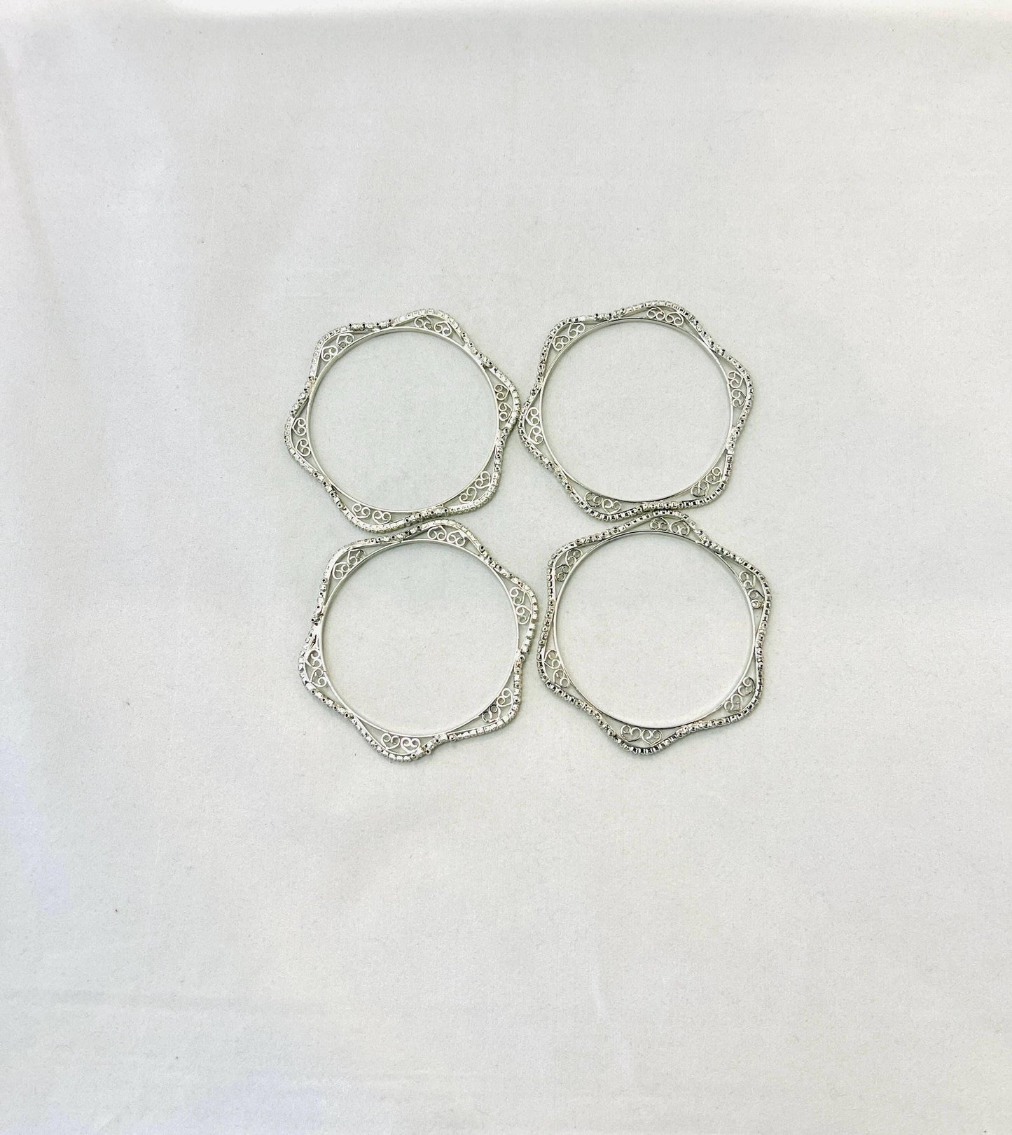 Siver-Colored Bangles
