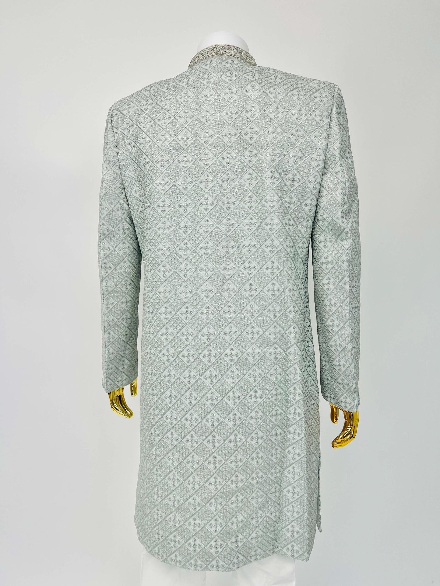Embroidered Sherwani with Pearl Set