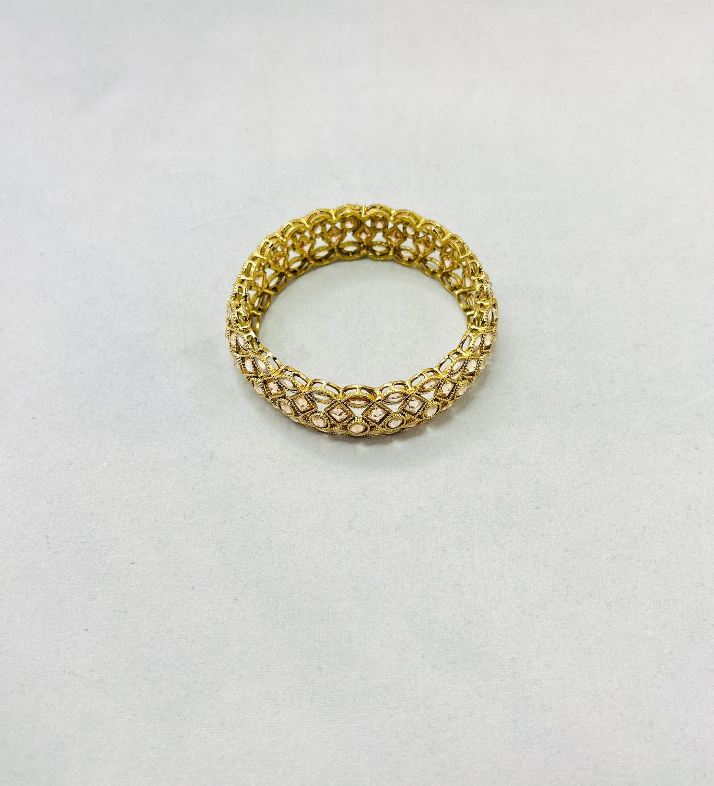 Gold-Toned Designed Bangle