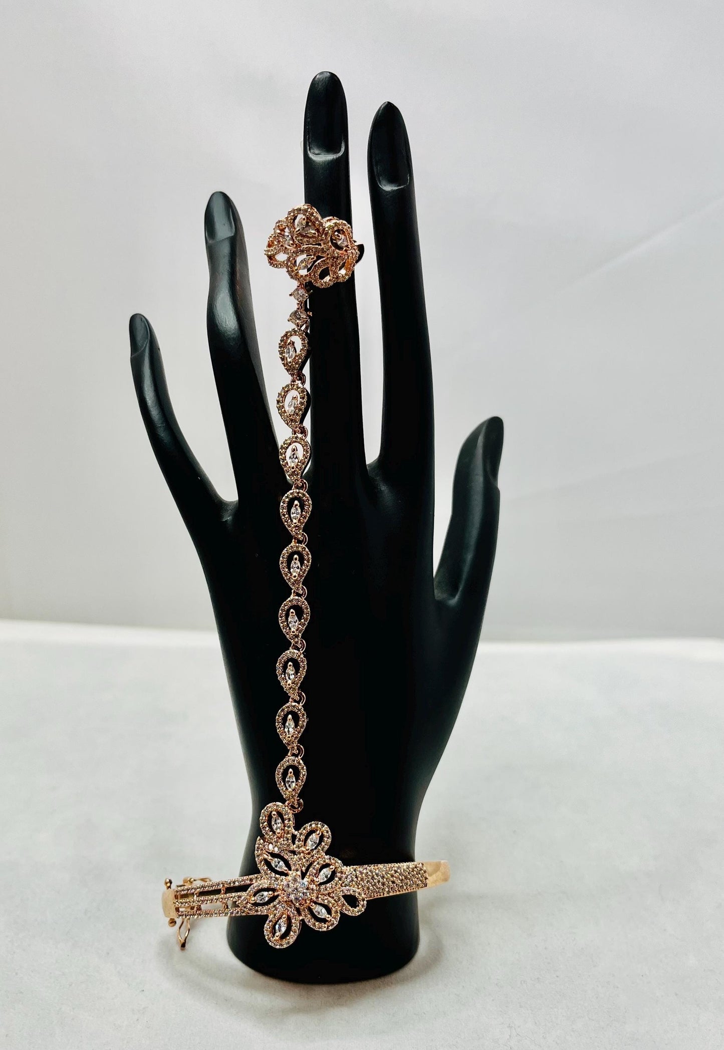 Golden Bracelet With Ring