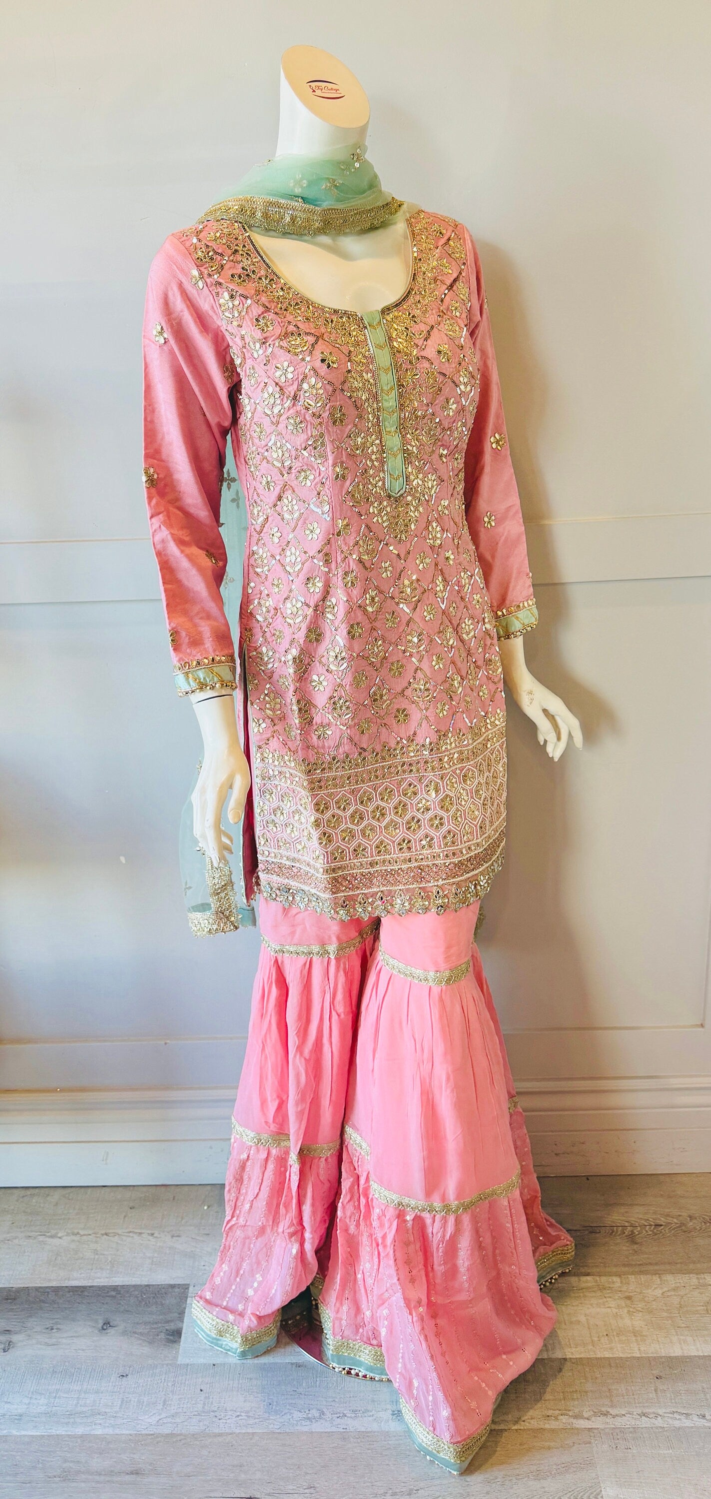 Pink Sharara Set