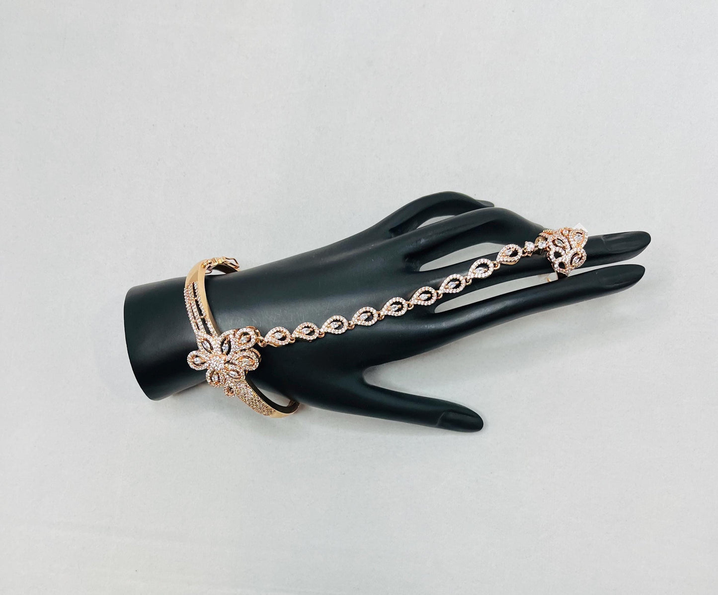 Golden Bracelet With Ring