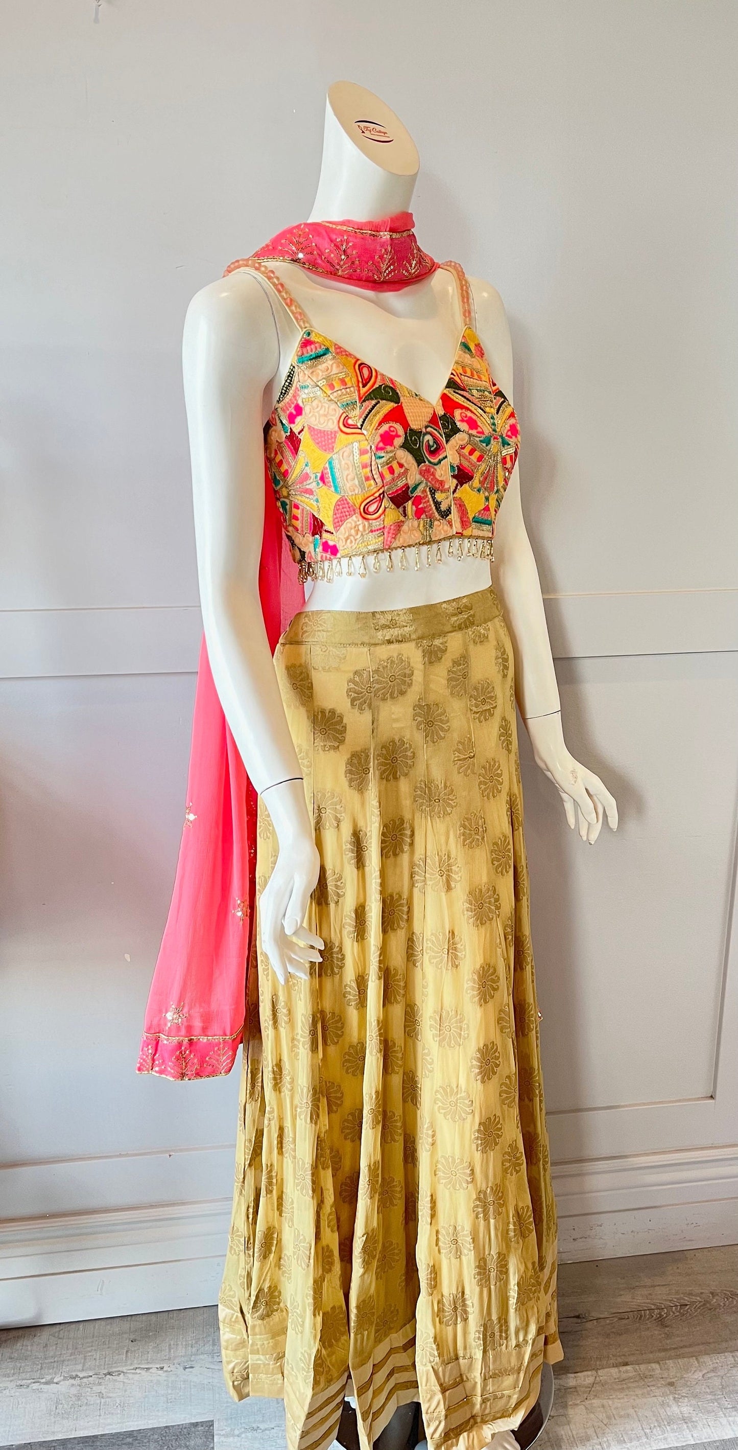 Gold & Pink Lehnga