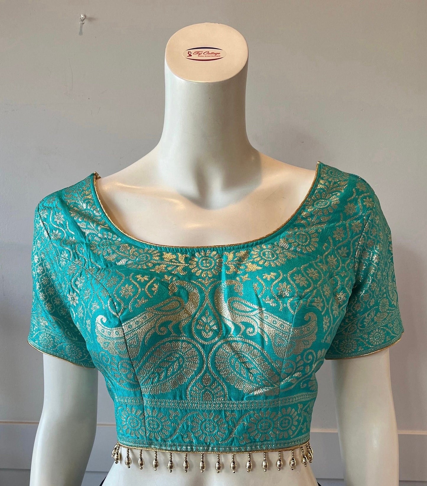 Peacock Blue Saree