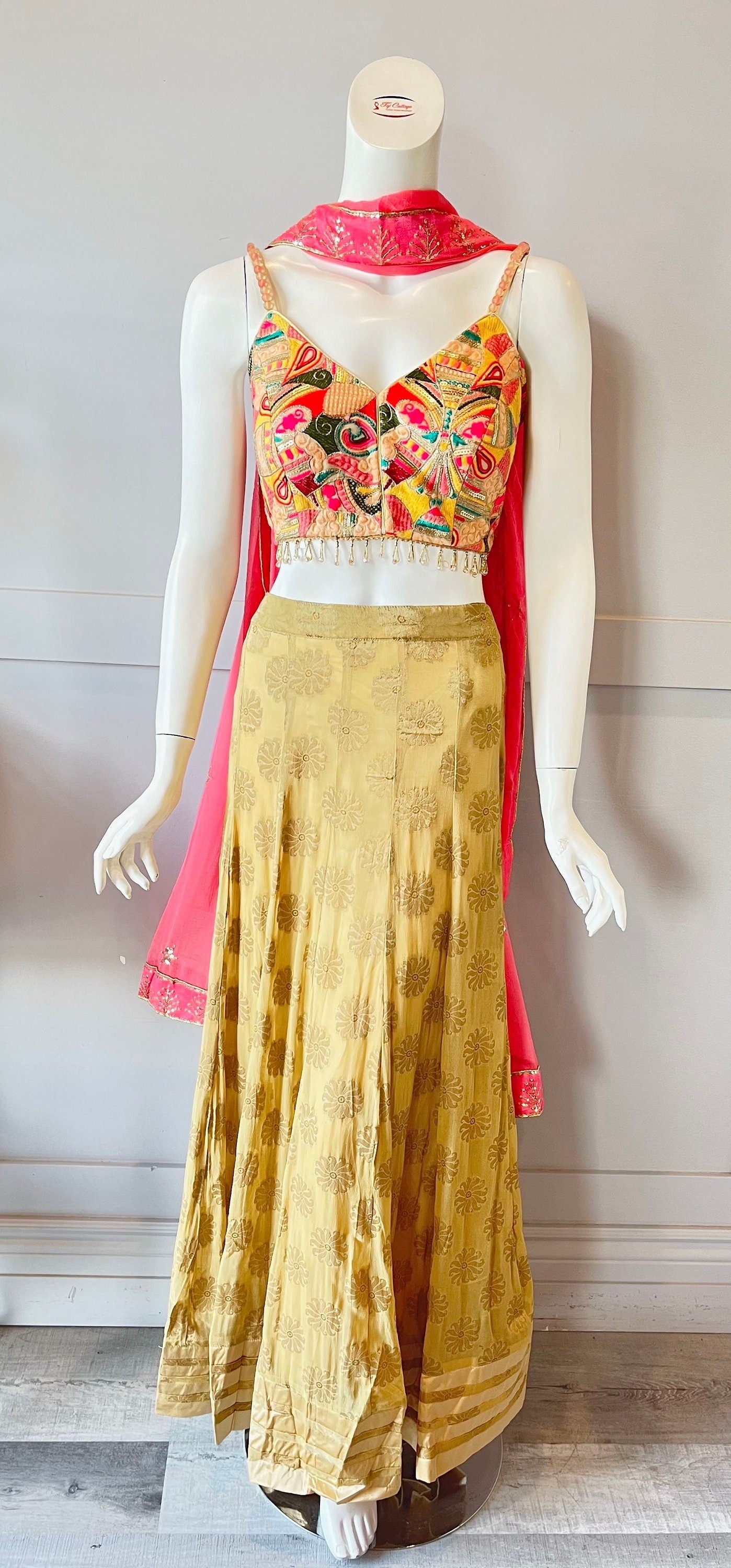 Gold & Pink Lehnga