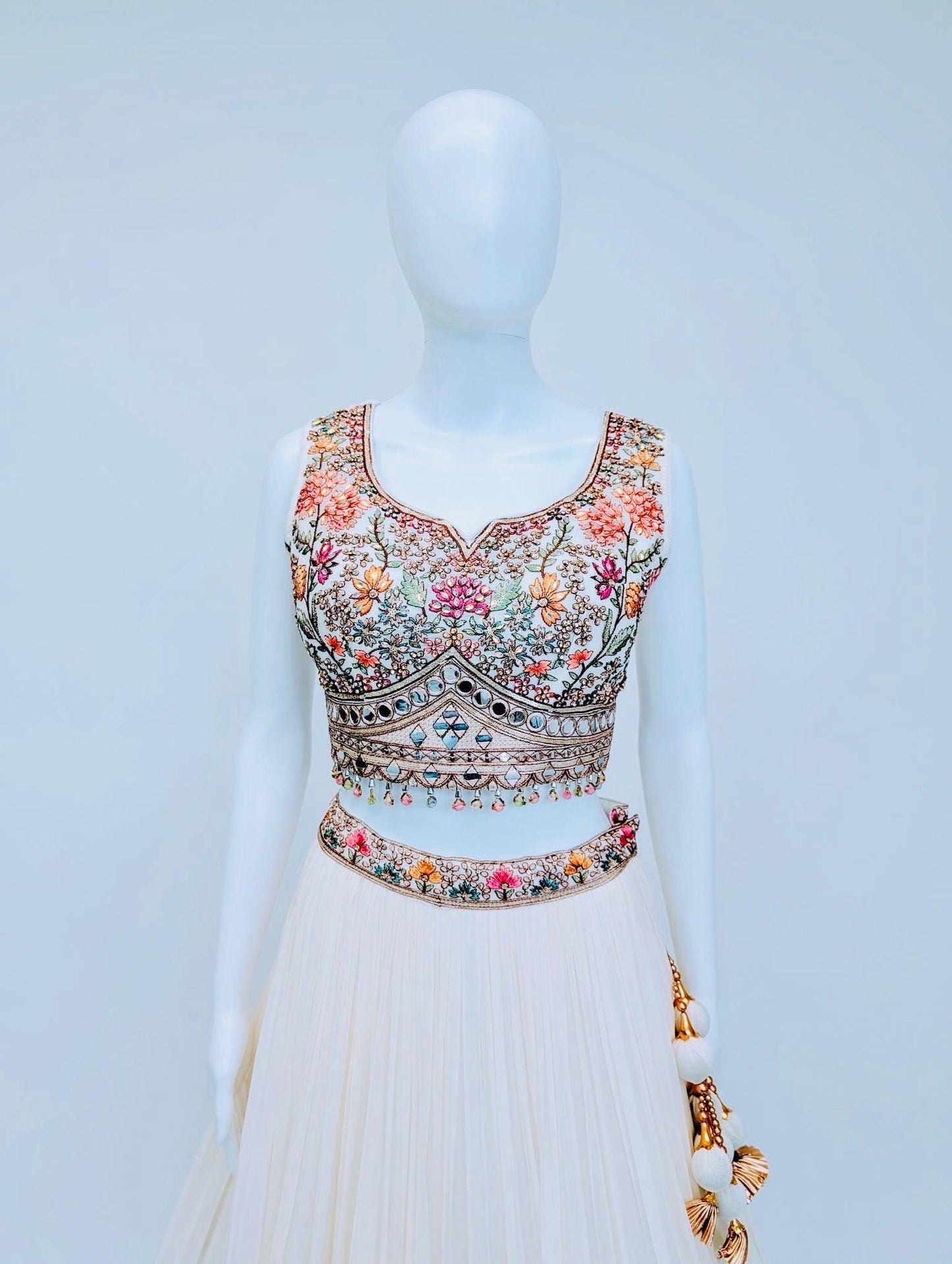 OFF-White Color Lehnga