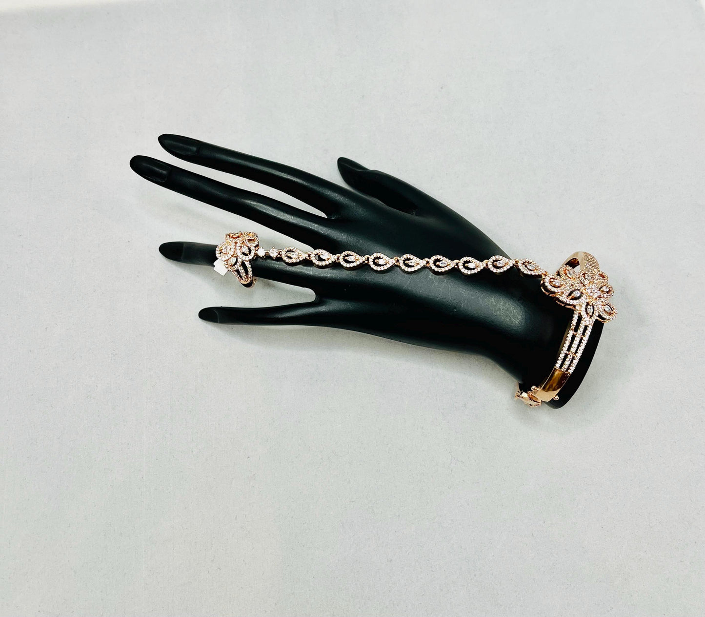 Golden Bracelet With Ring