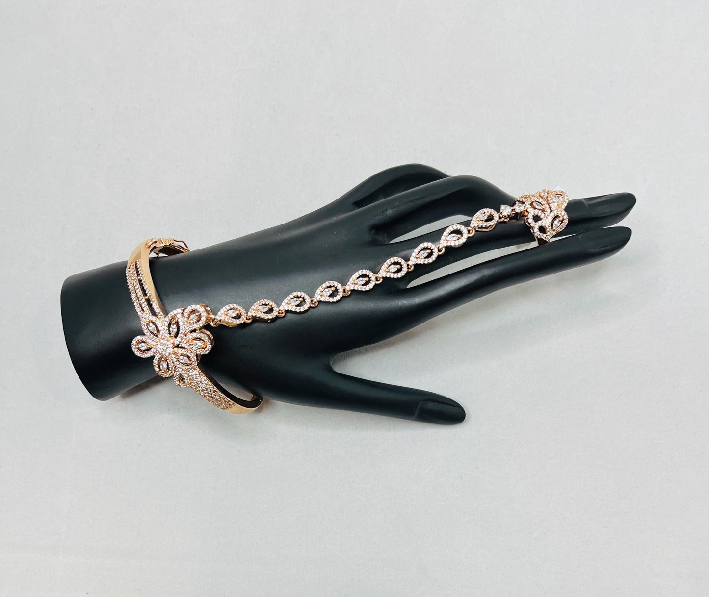 Golden Bracelet With Ring