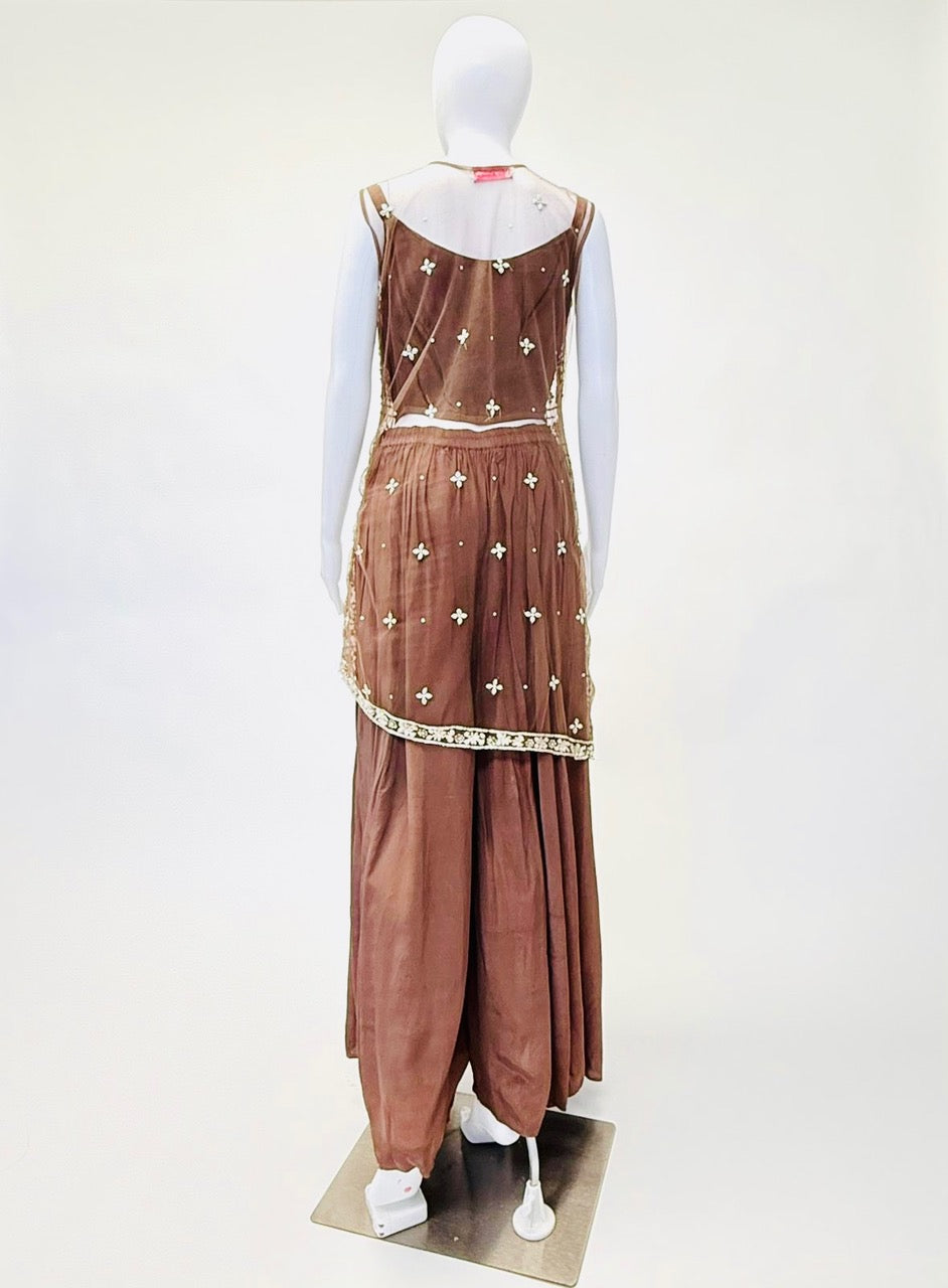 Champagne Color Pallazo suit