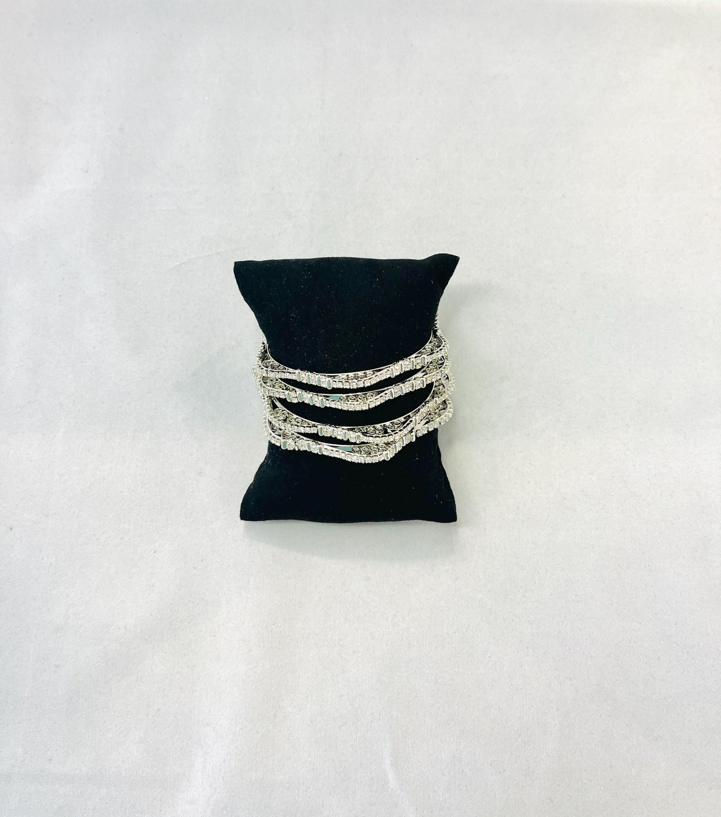 Siver-Colored Bangles