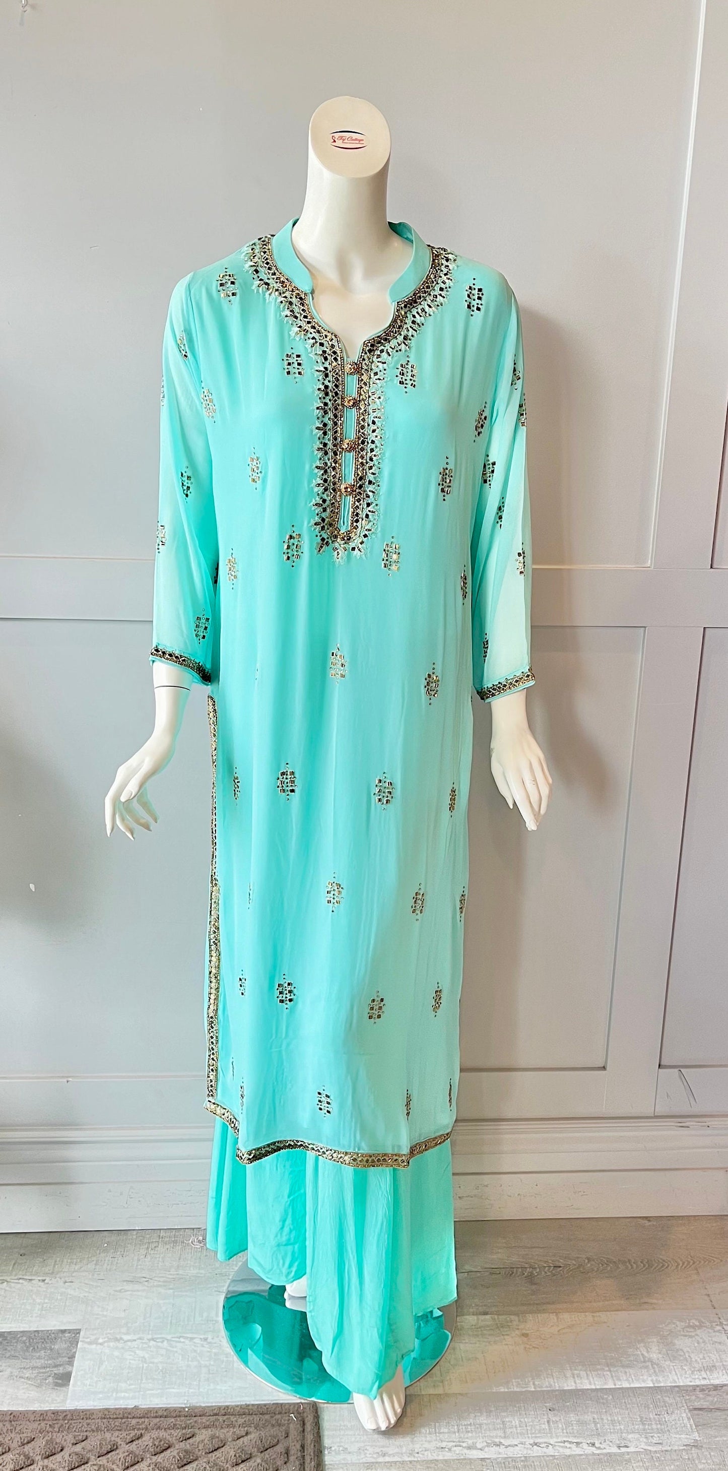 Blue Palazzo Set