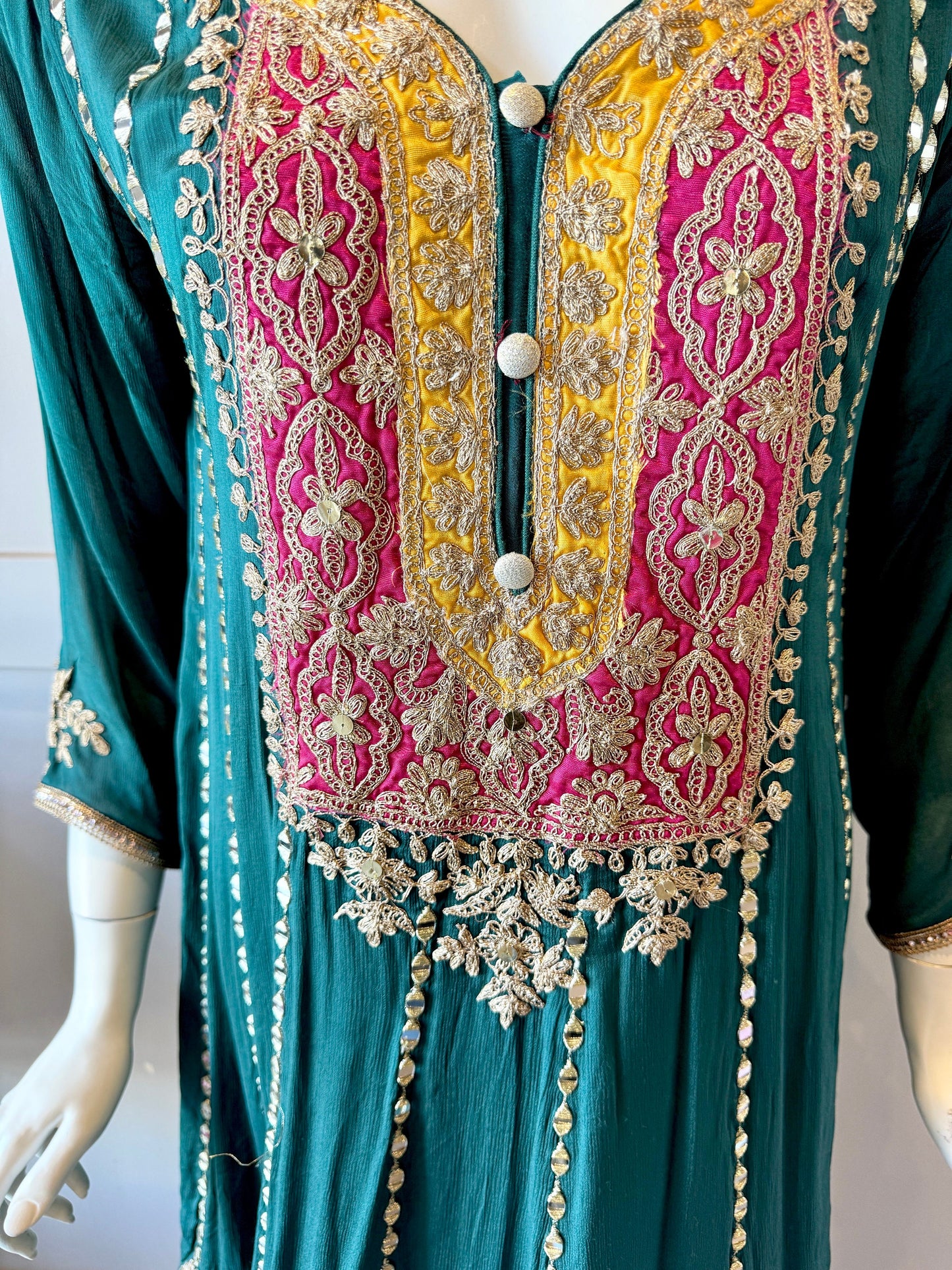 Green salwar suit set