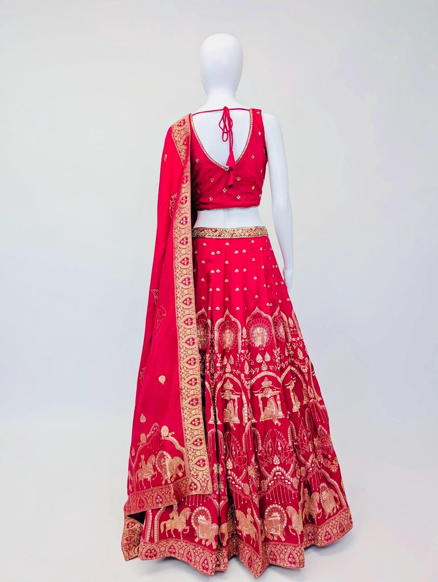 Pink Color Embriodery Lehnga