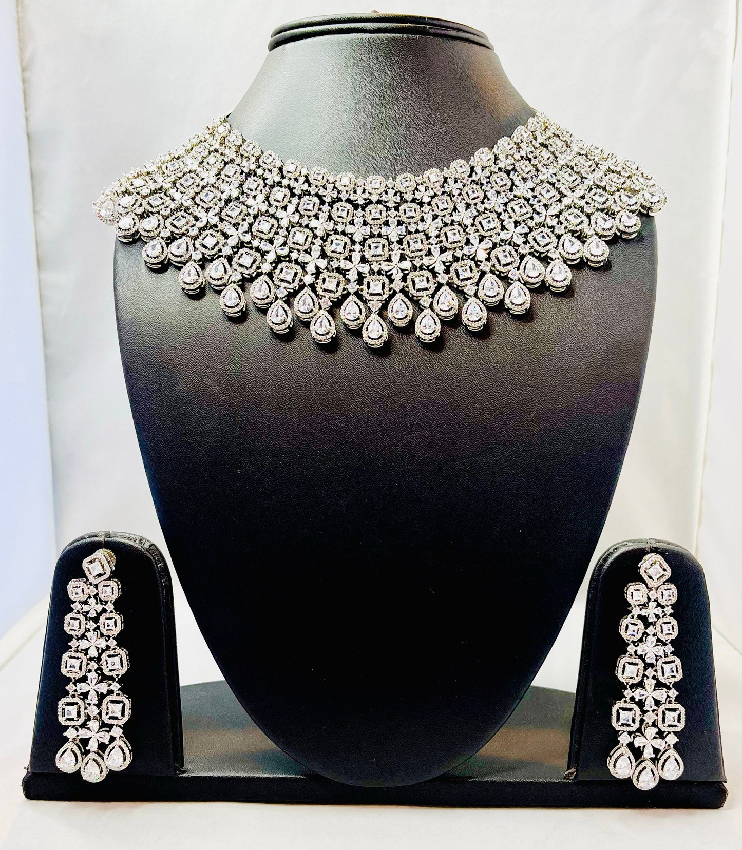 American Diamond Bridal Necklace Set