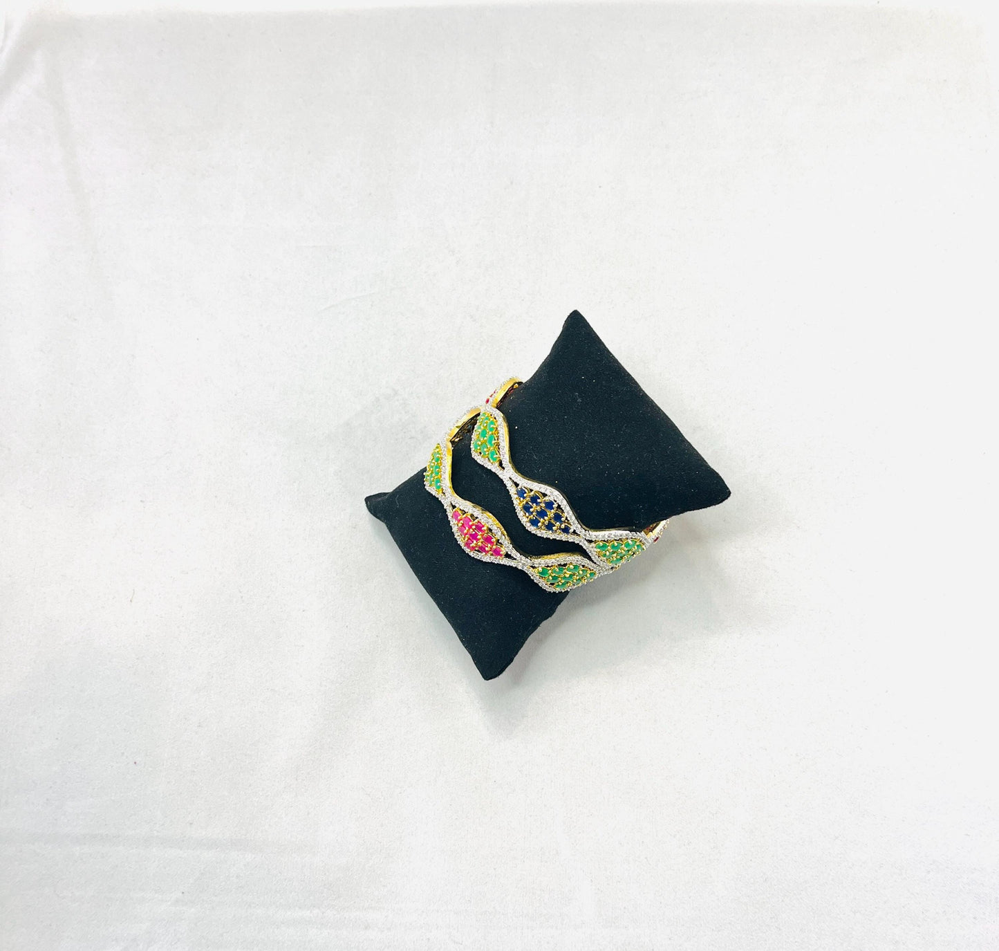 Multi-Colored American Diamond Bangles