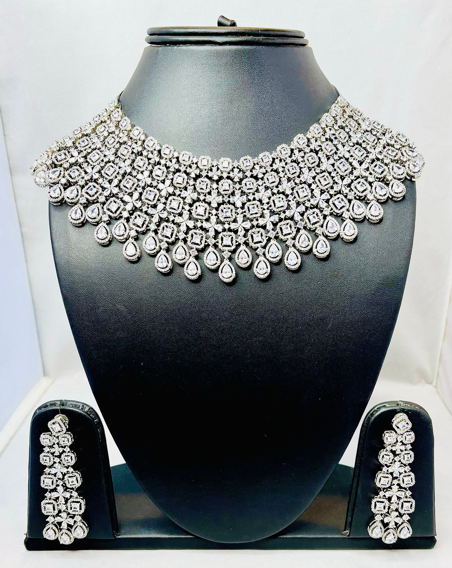 American Diamond Bridal Necklace Set