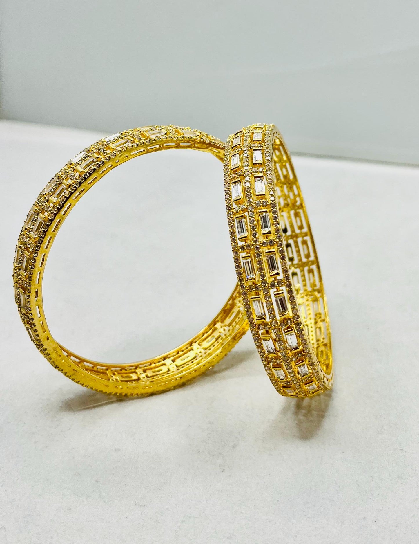 Golden Stones Bangles