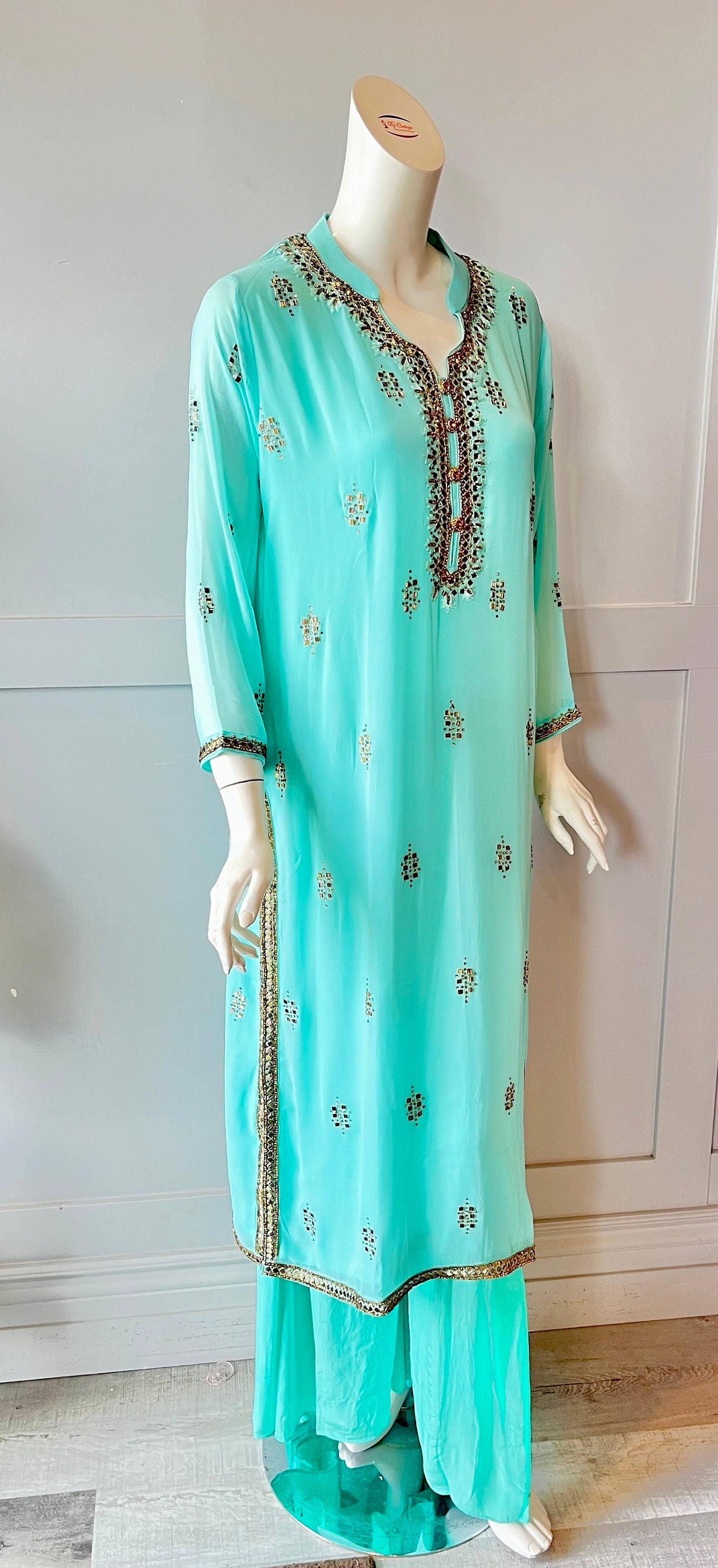 Blue Palazzo Set
