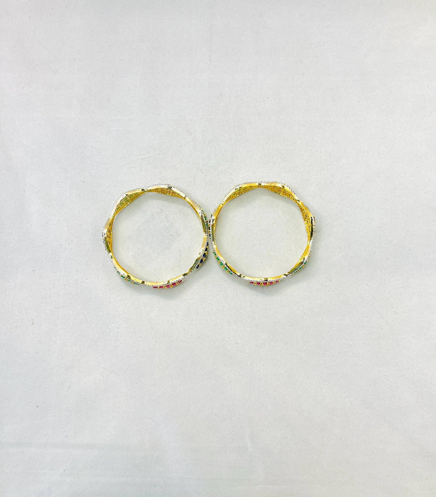 Multi-Colored American Diamond Bangles