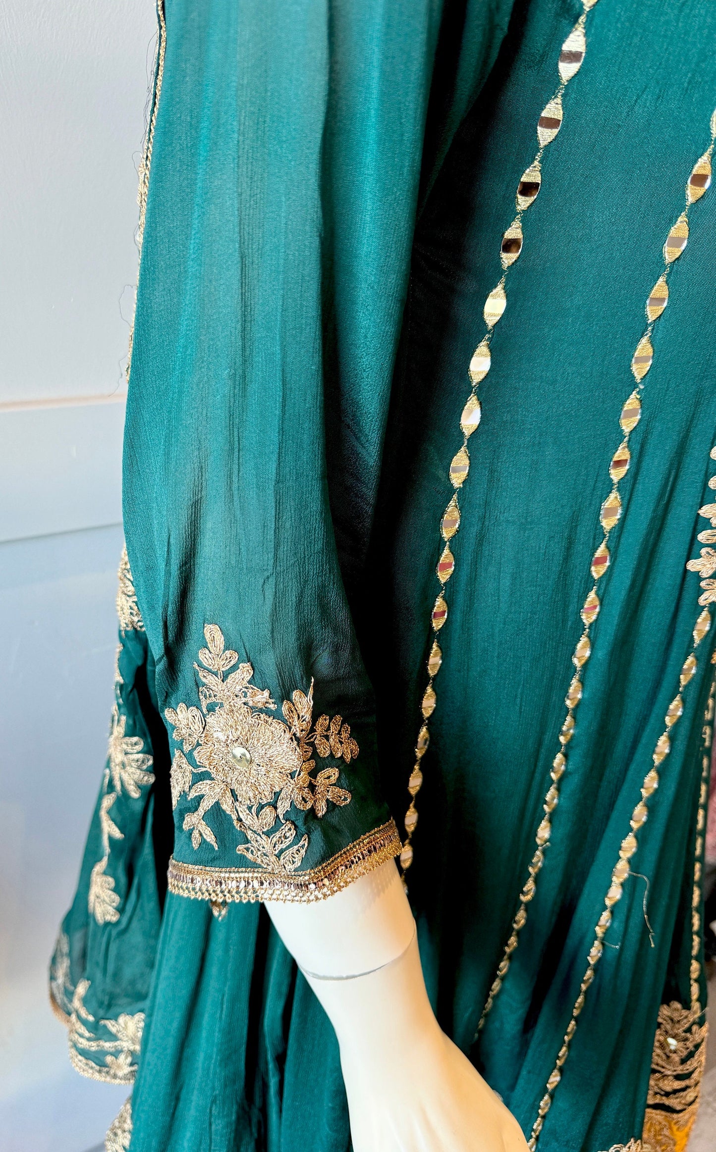 Green salwar suit set