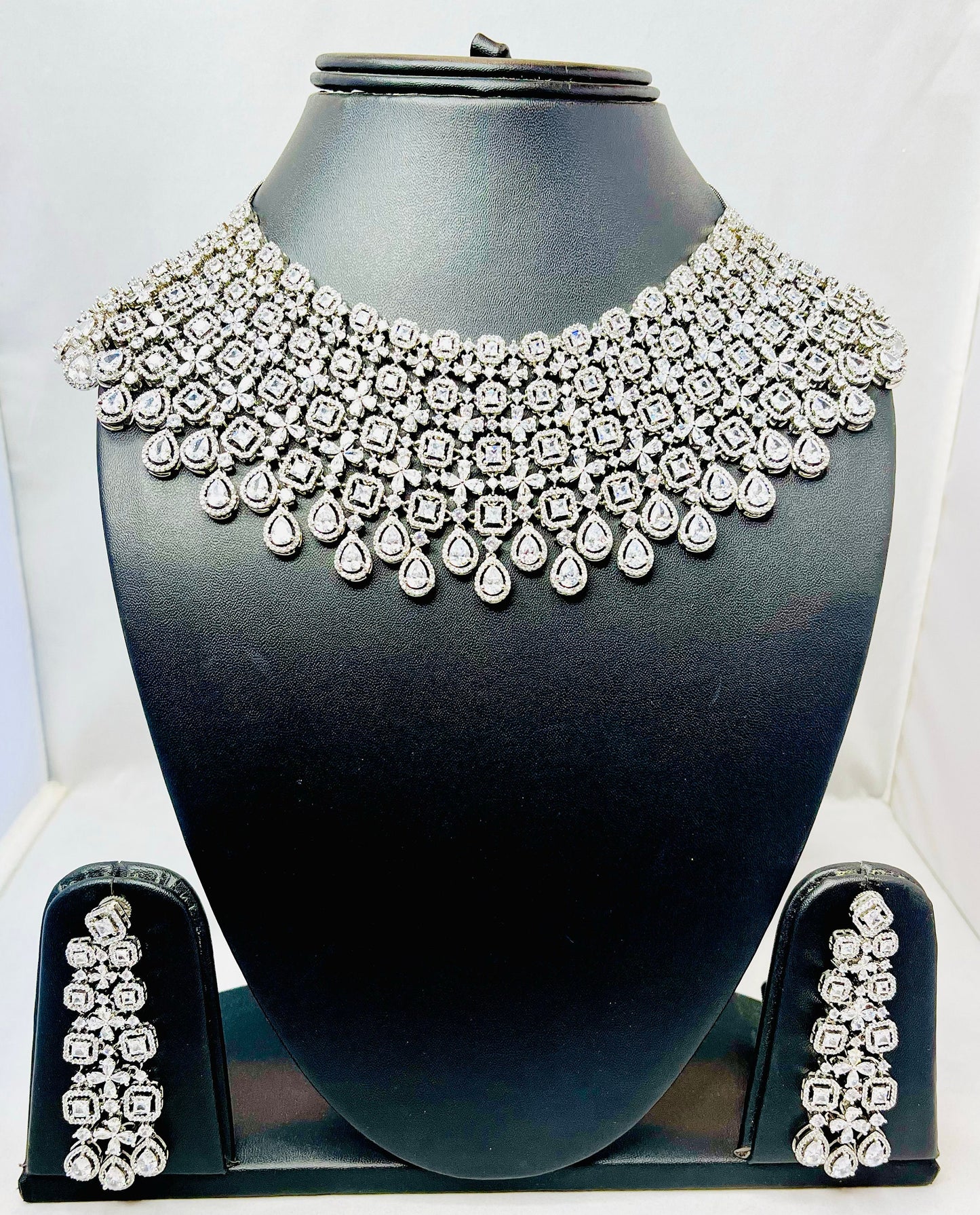 American Diamond Bridal Necklace Set