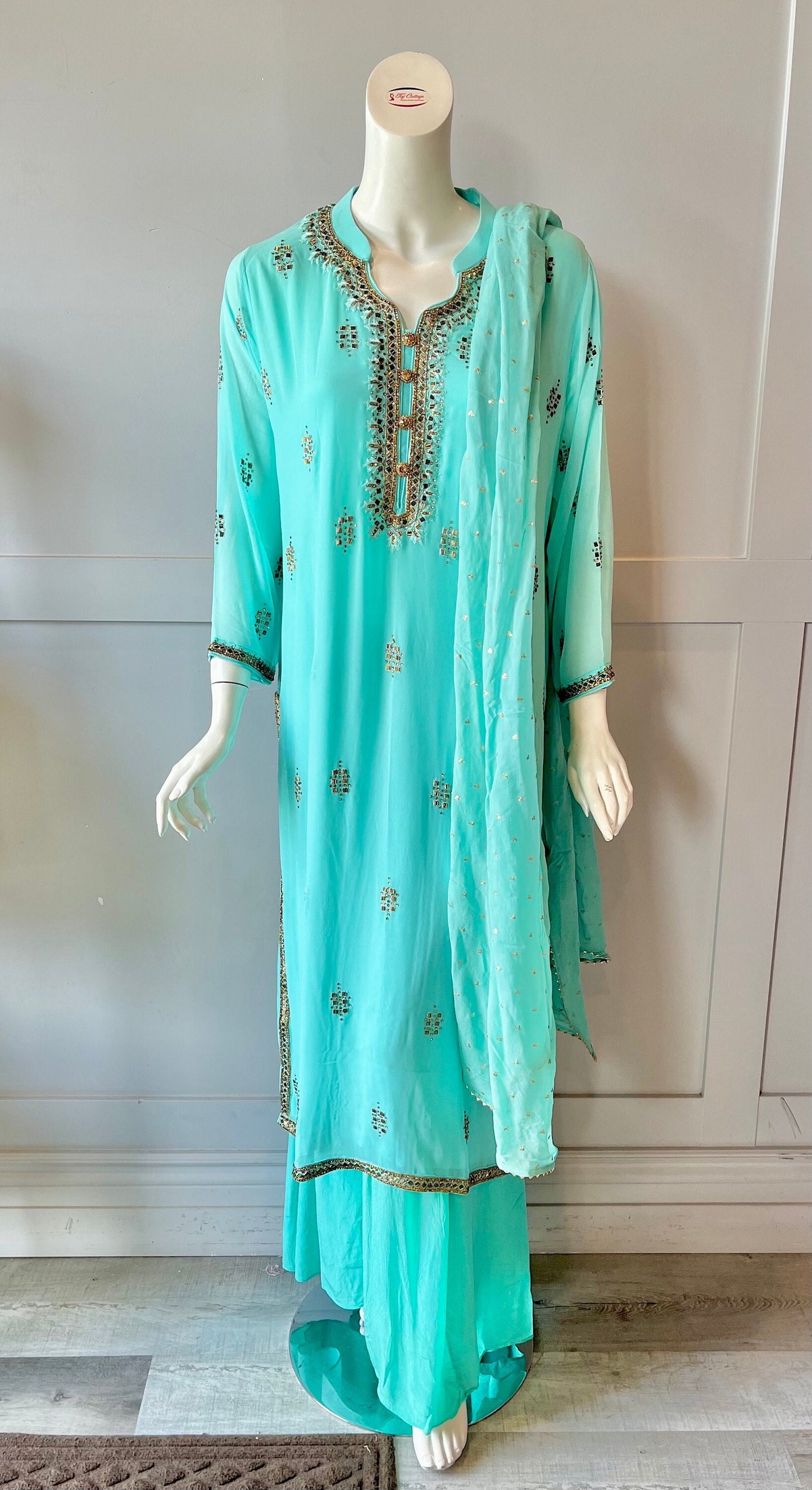 Blue Palazzo Set