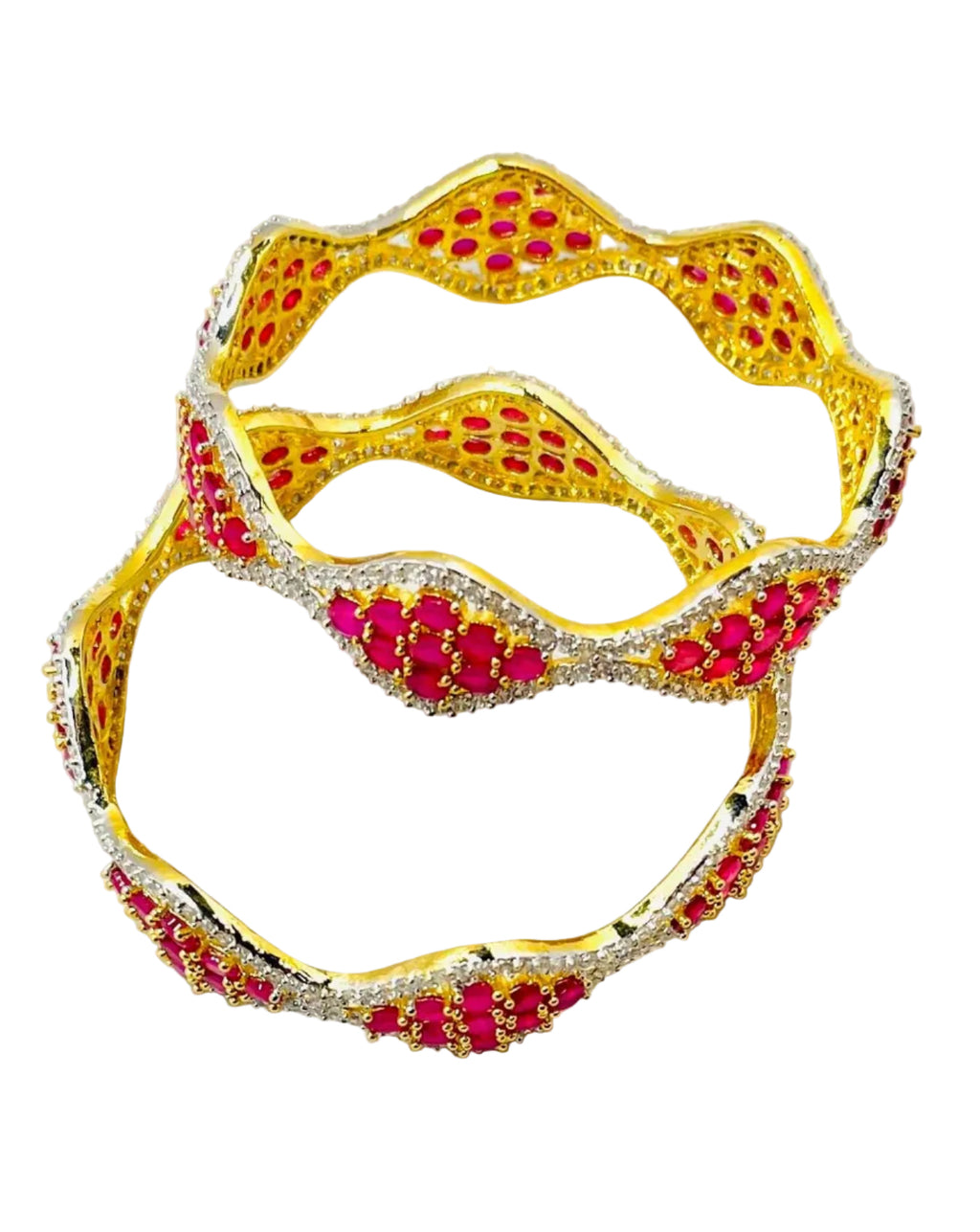 Rose Gold American Diamond Bangles