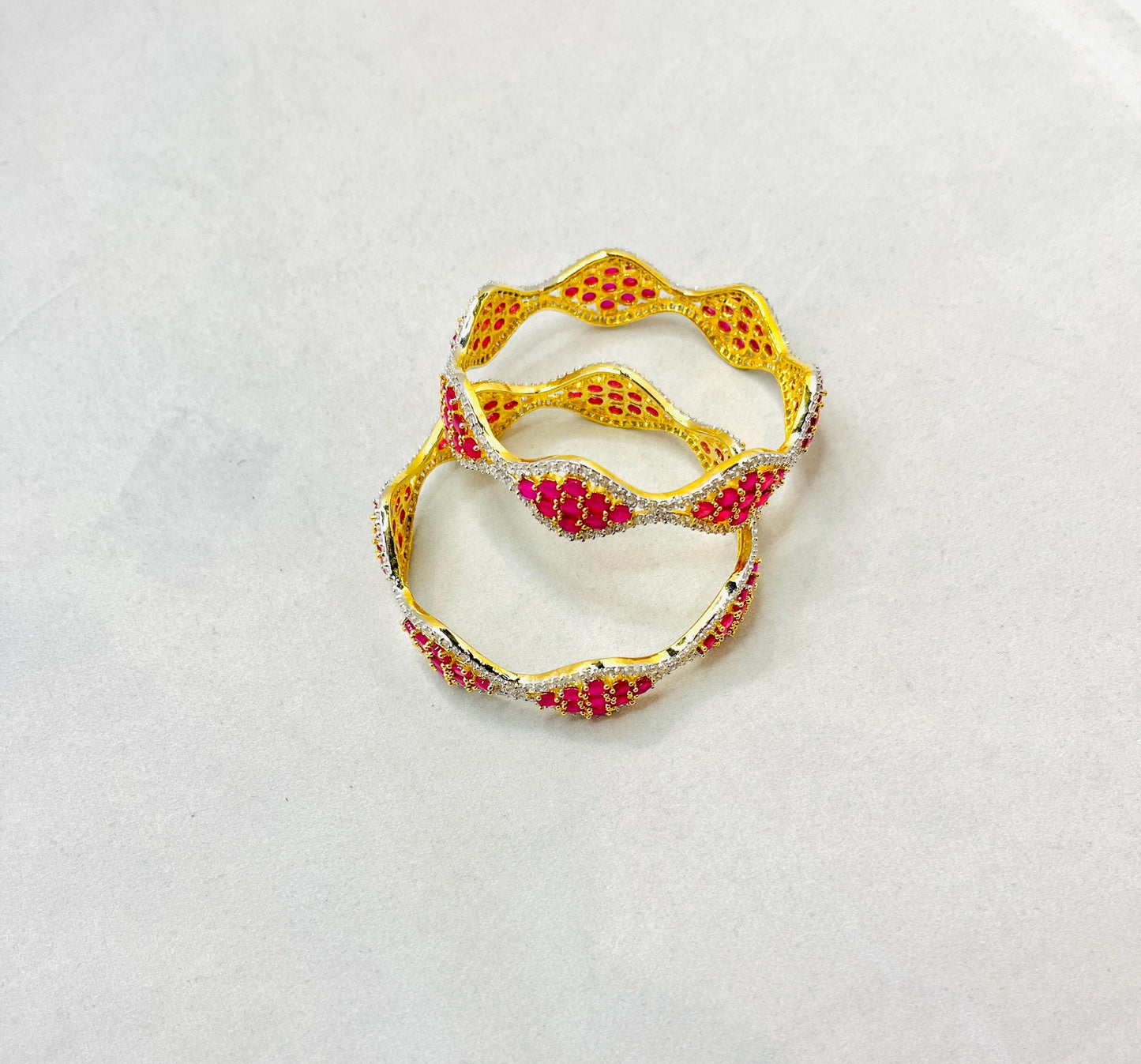 Rose Gold American Diamond Bangles