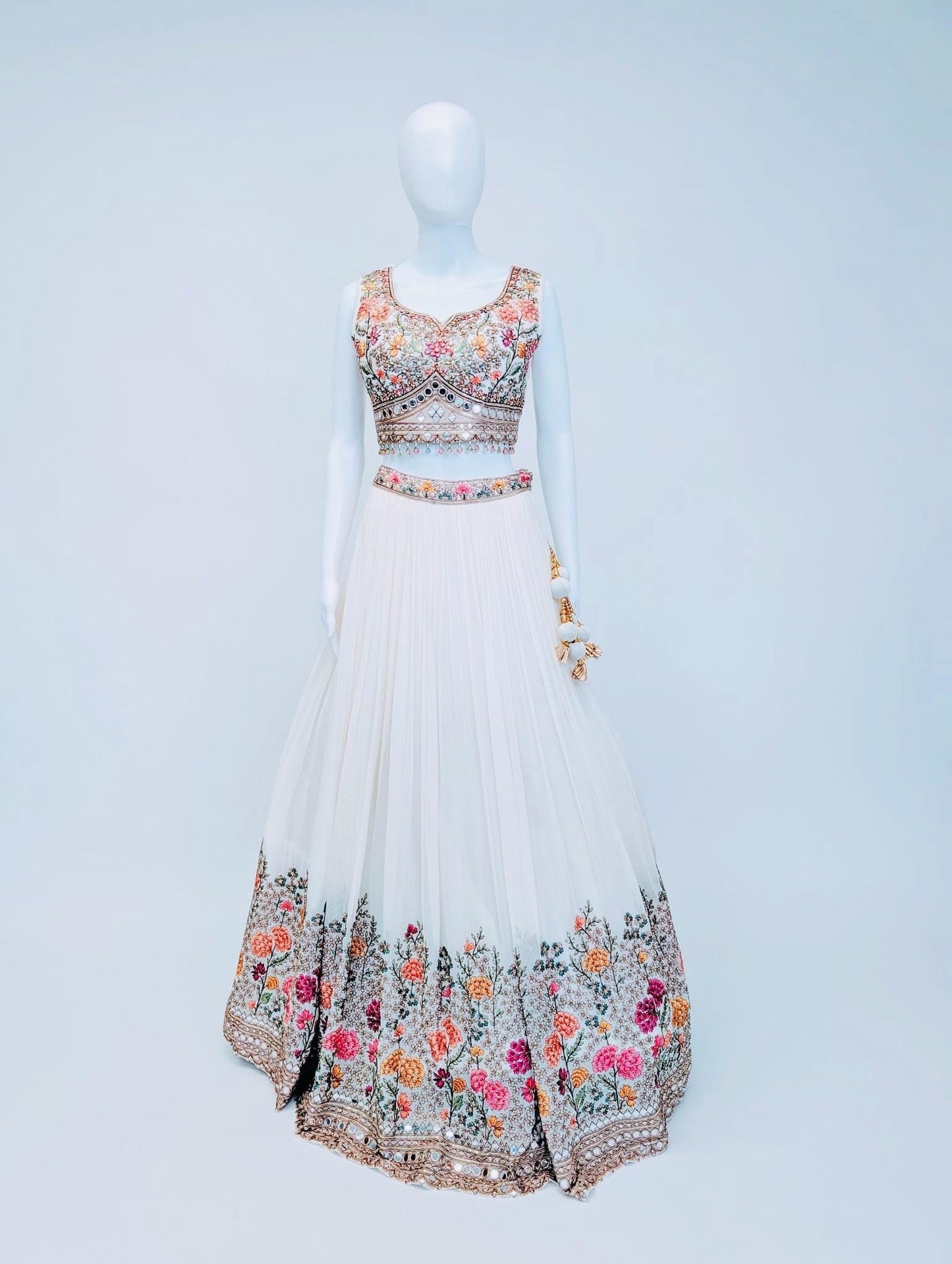 OFF-White Color Lehnga