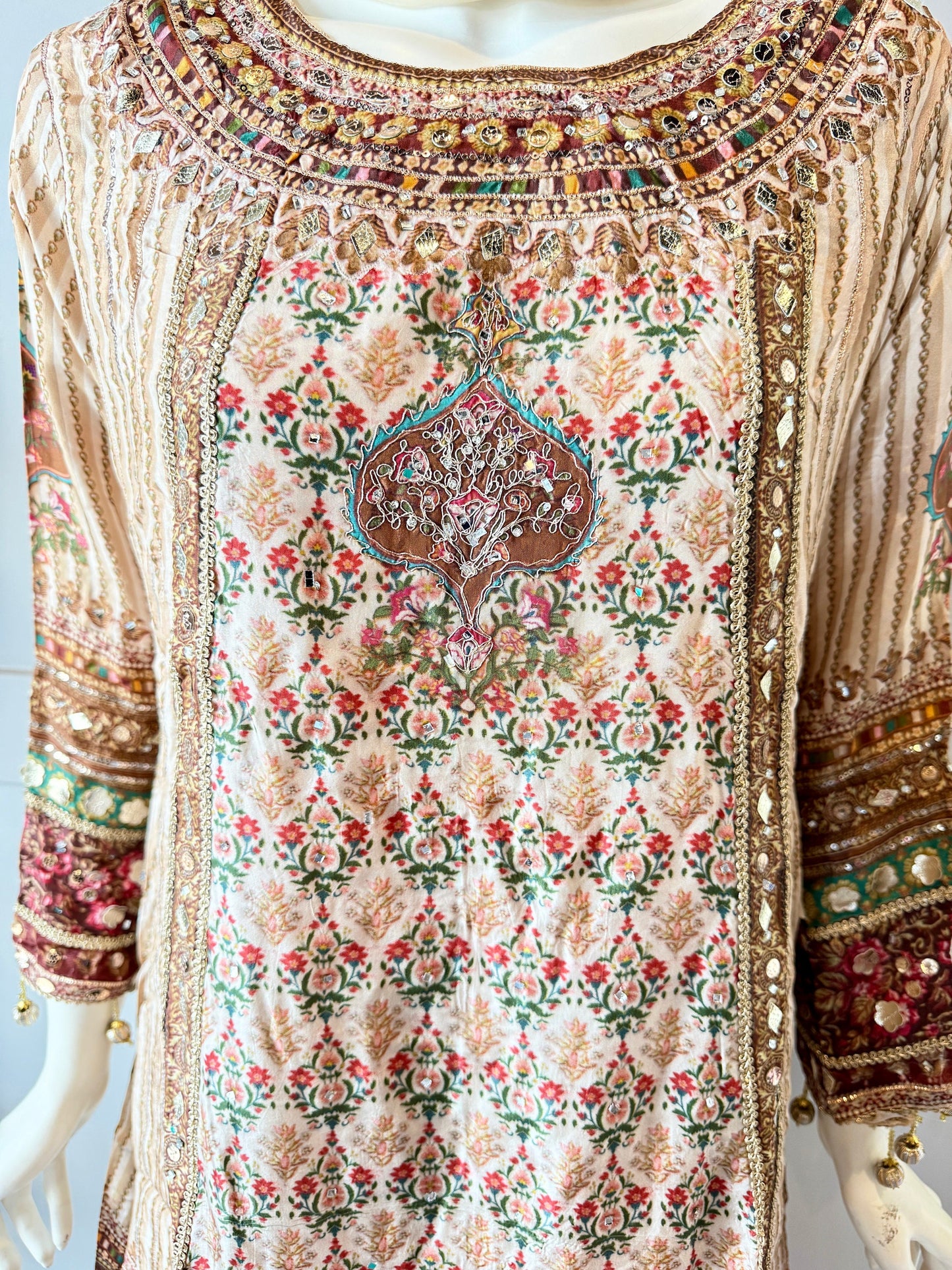 Cream Sharara Set