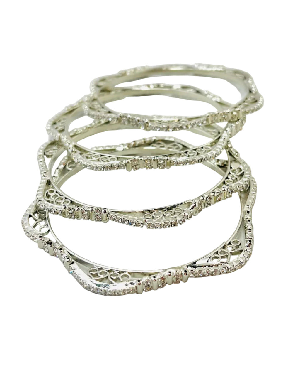 Silver-Colored Bangles