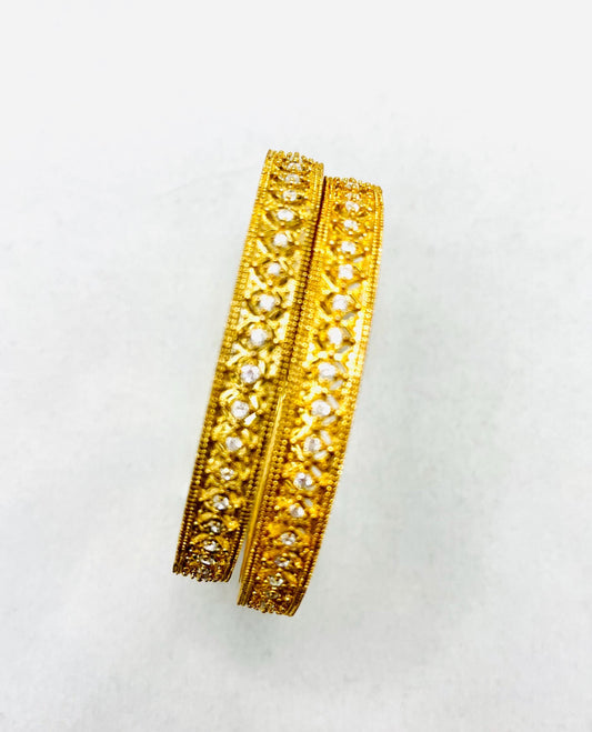 Golden Rhinestones Bangles