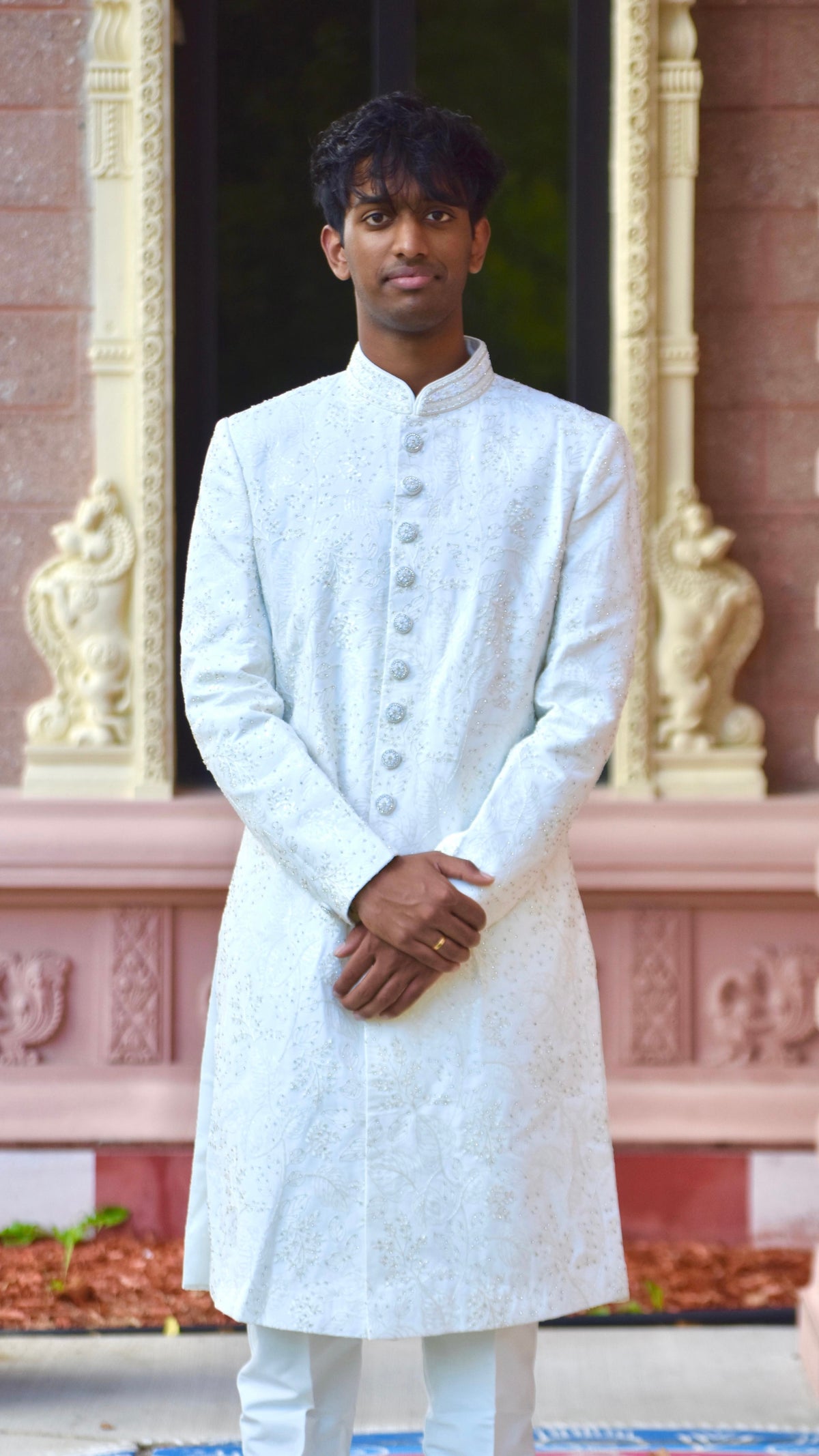 White Color Sherwani Set
