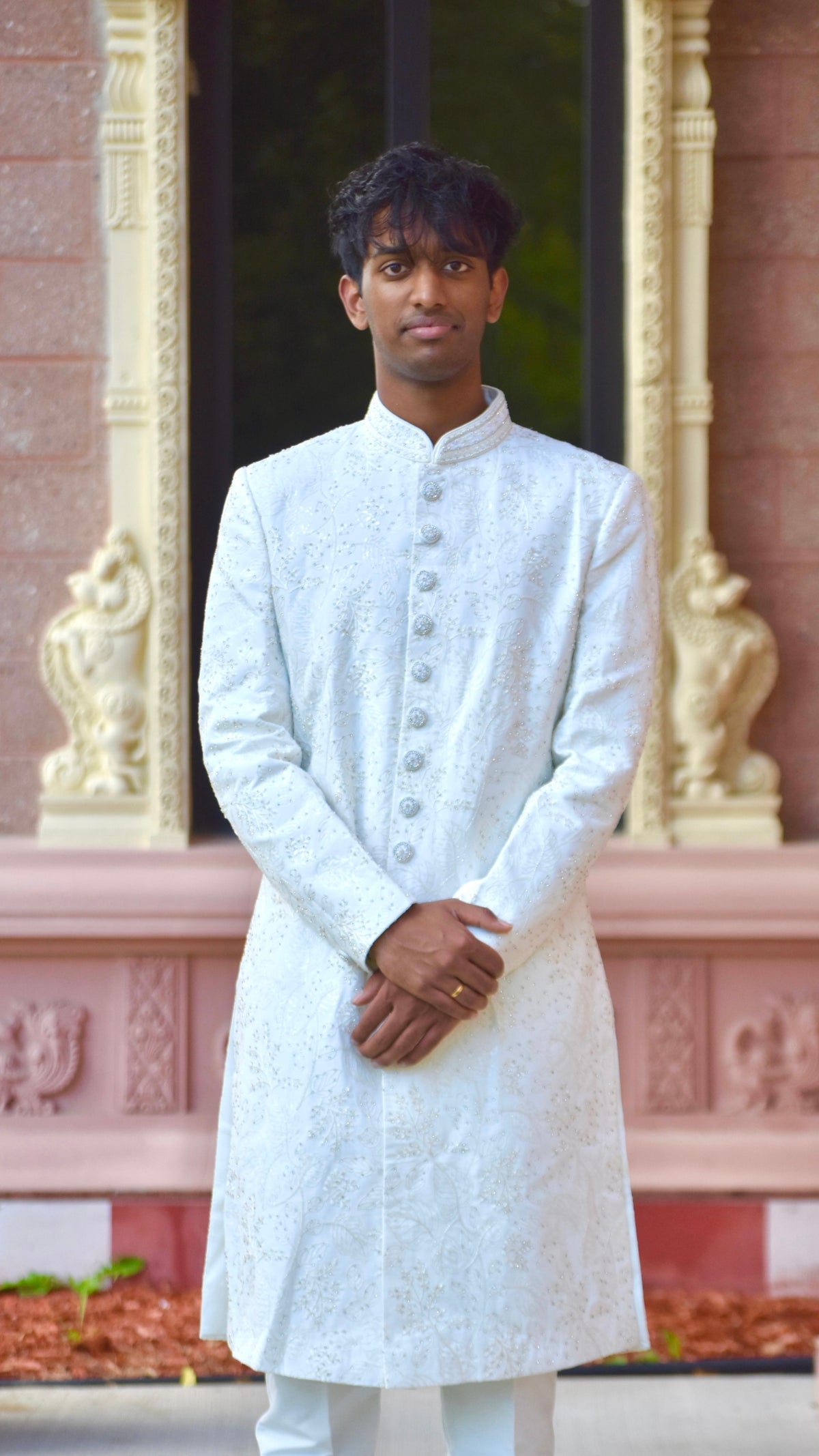 White Color Sherwani Set