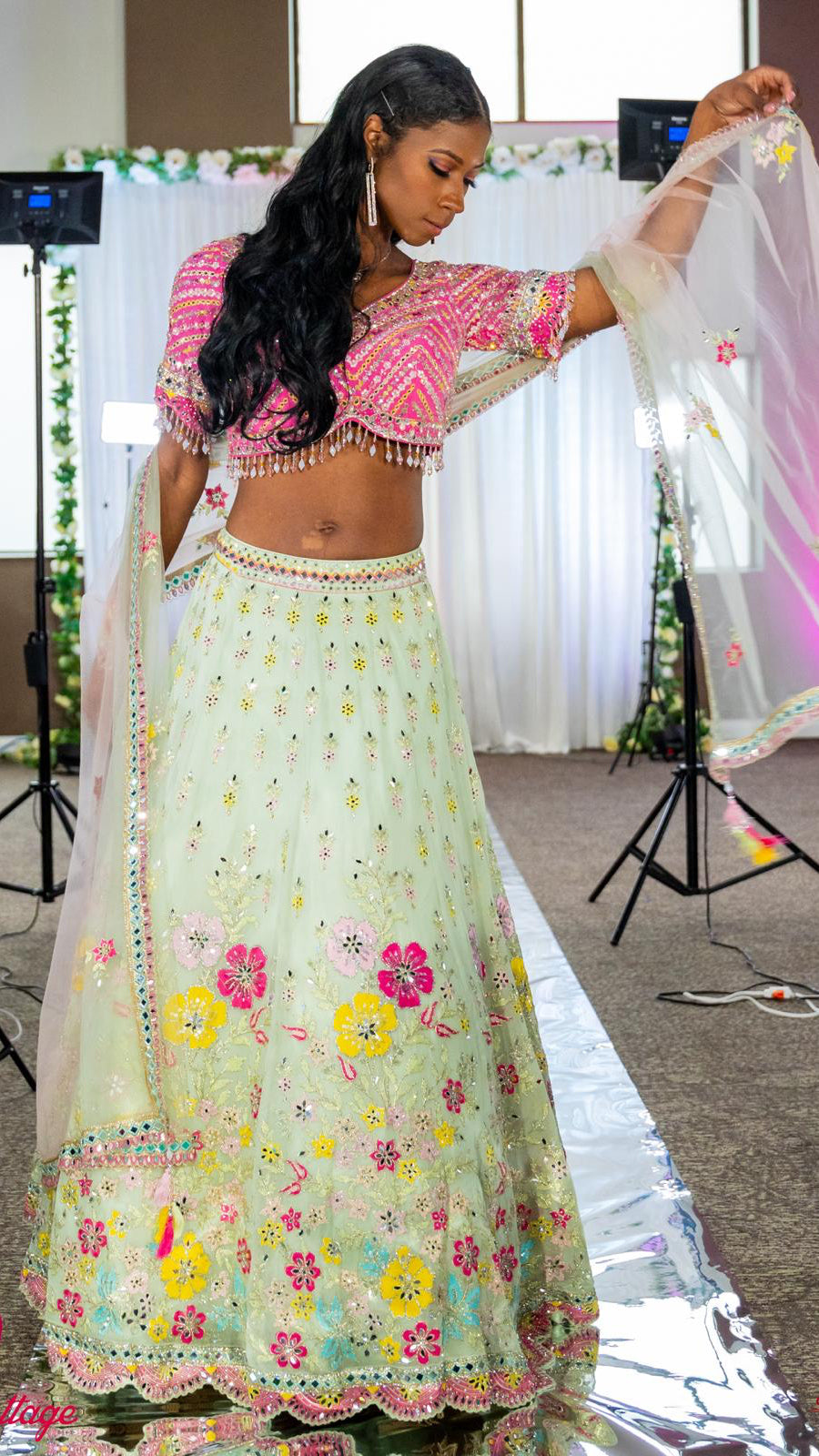 Light Green Bridal Lehnga