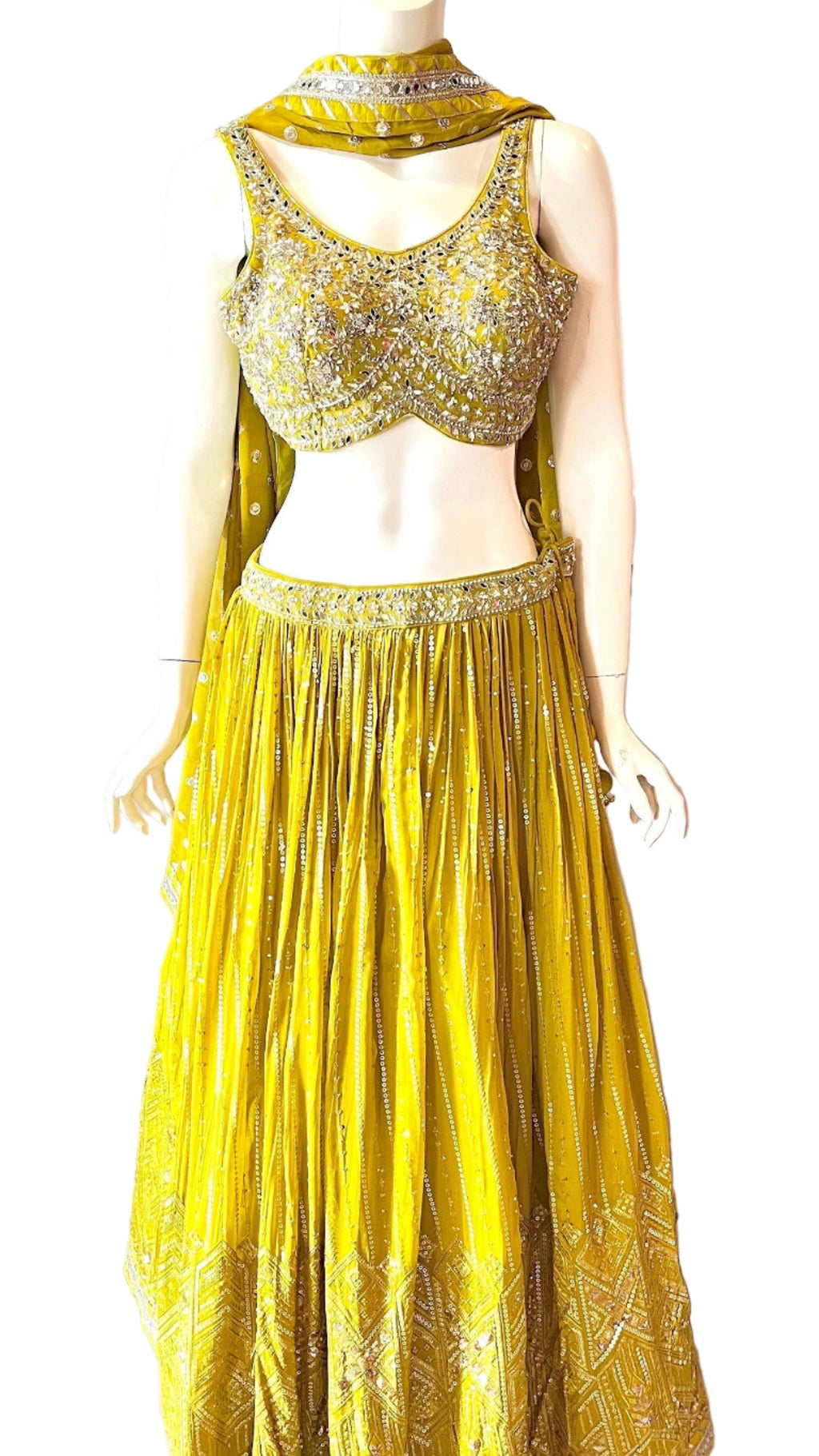 Green Lehnga