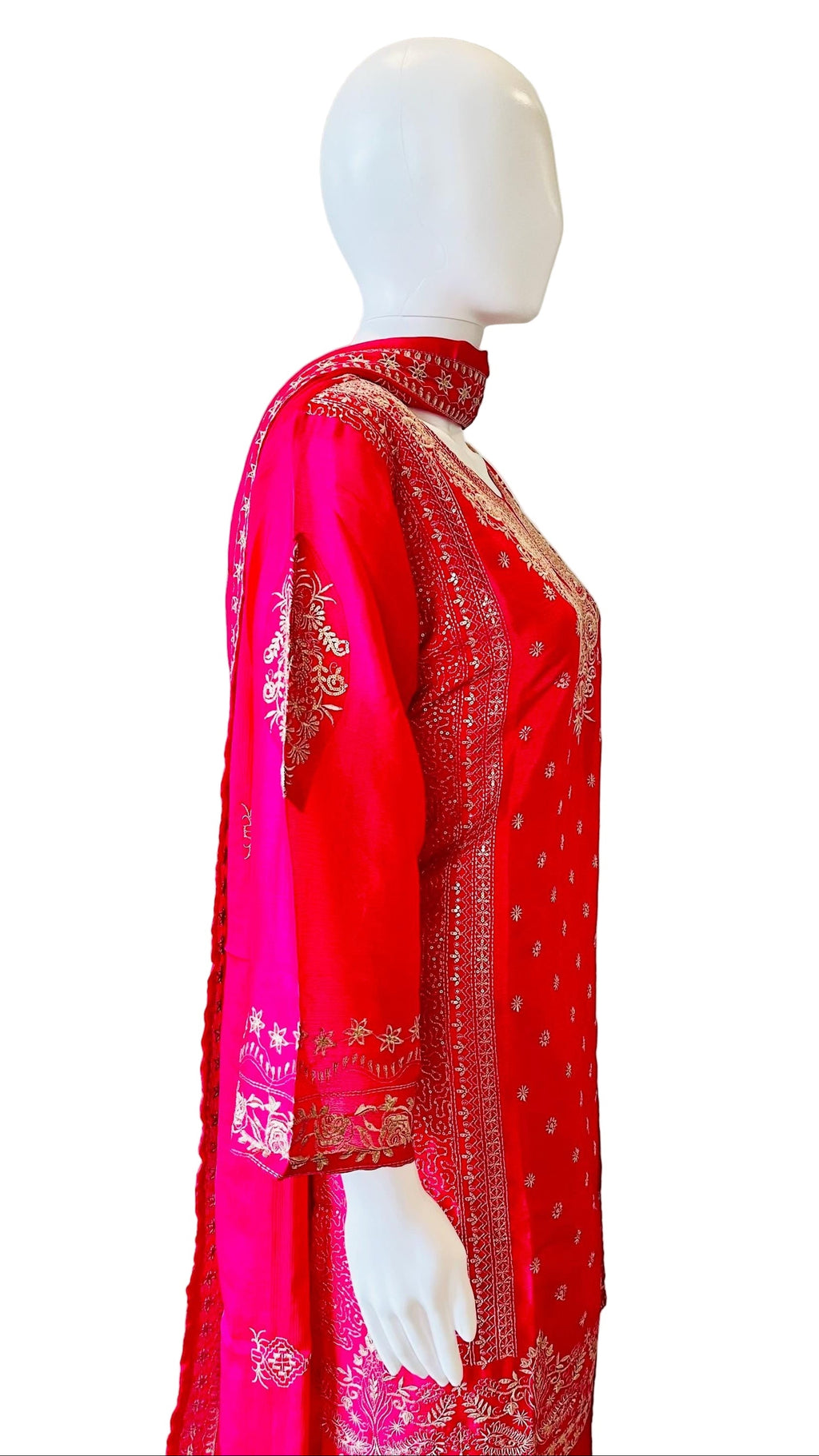 Dark Pink Palazzo Set